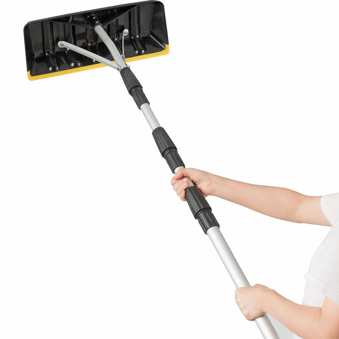 GOPLUS Sanki dachowe 200-630 cm łopata do śniegu nieprzywierający nóż antypoślizgowy uchwyt