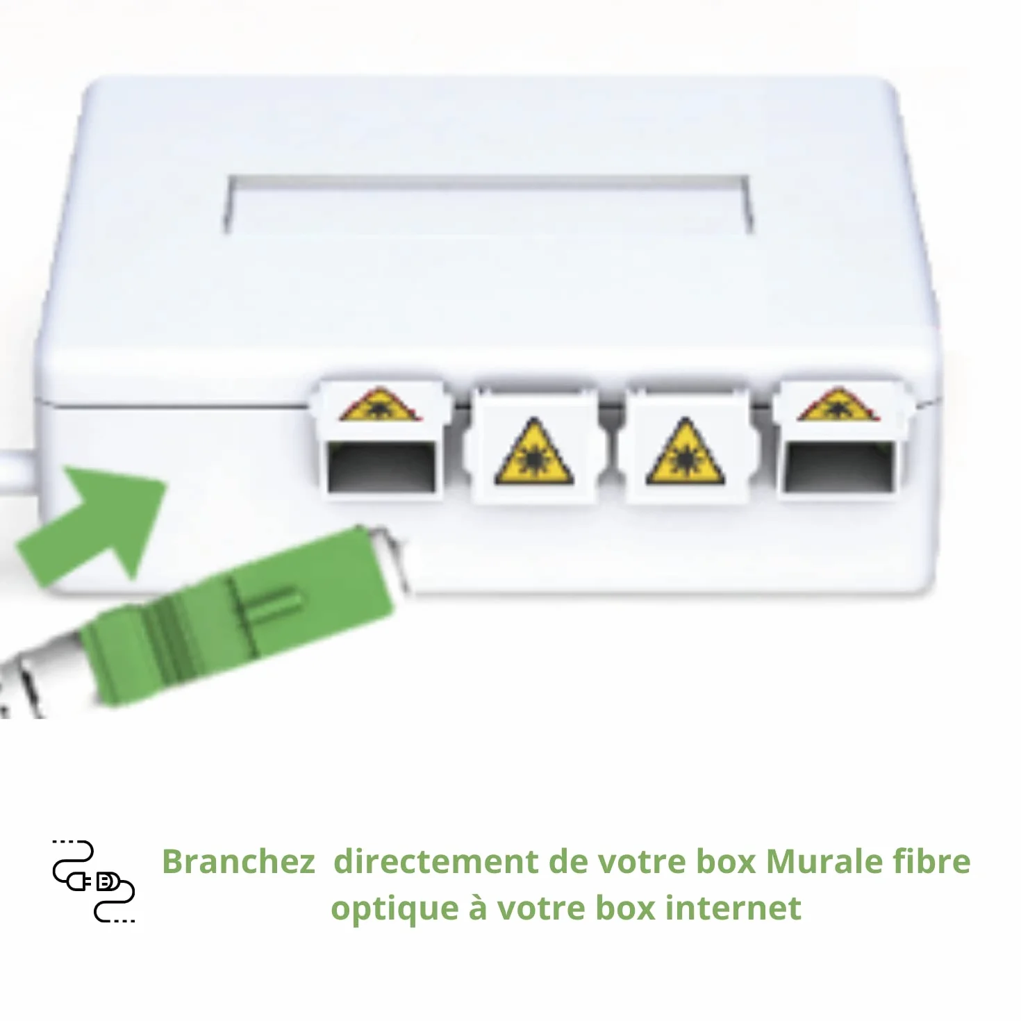 VALARDE Kabel światłowodowy/Przedłużacz Pomarańczowy SFR Bouygues Free - Jednomodowy SC-APC do SC-APC - Złącze ekranowane i wzmocnione kevlarem - bardzo niska strata (3 M)