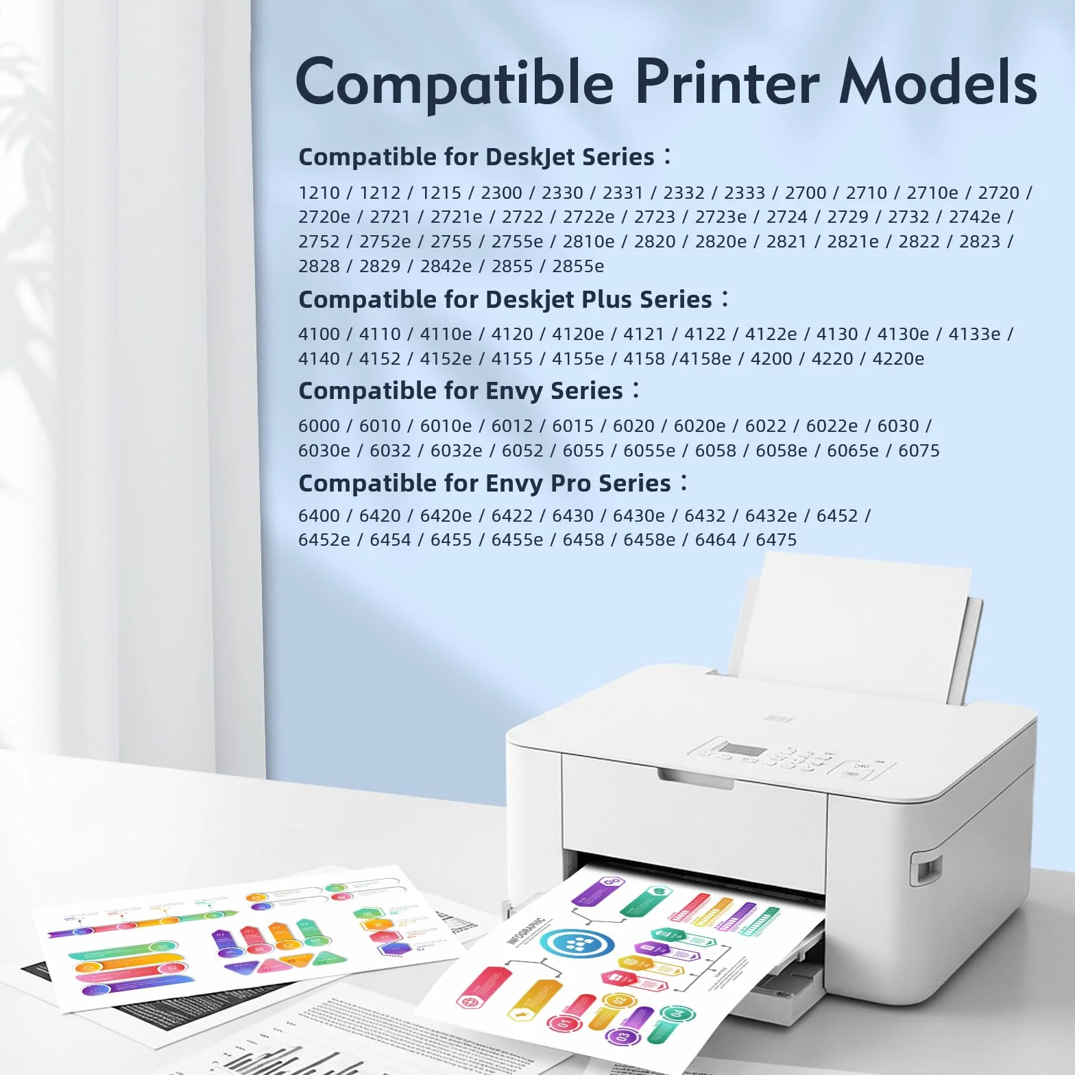 305XL kartridże do drukarki czarne/kolorowe, 750/450+ stron, kompatybilne z HP 305 oryginalny wkład do drukarki, do HP Deskjet 2820e 2800e 2810e 2700 2720e Plus 4100 4220e Envy 6000 6020 6032 Pro 6420
