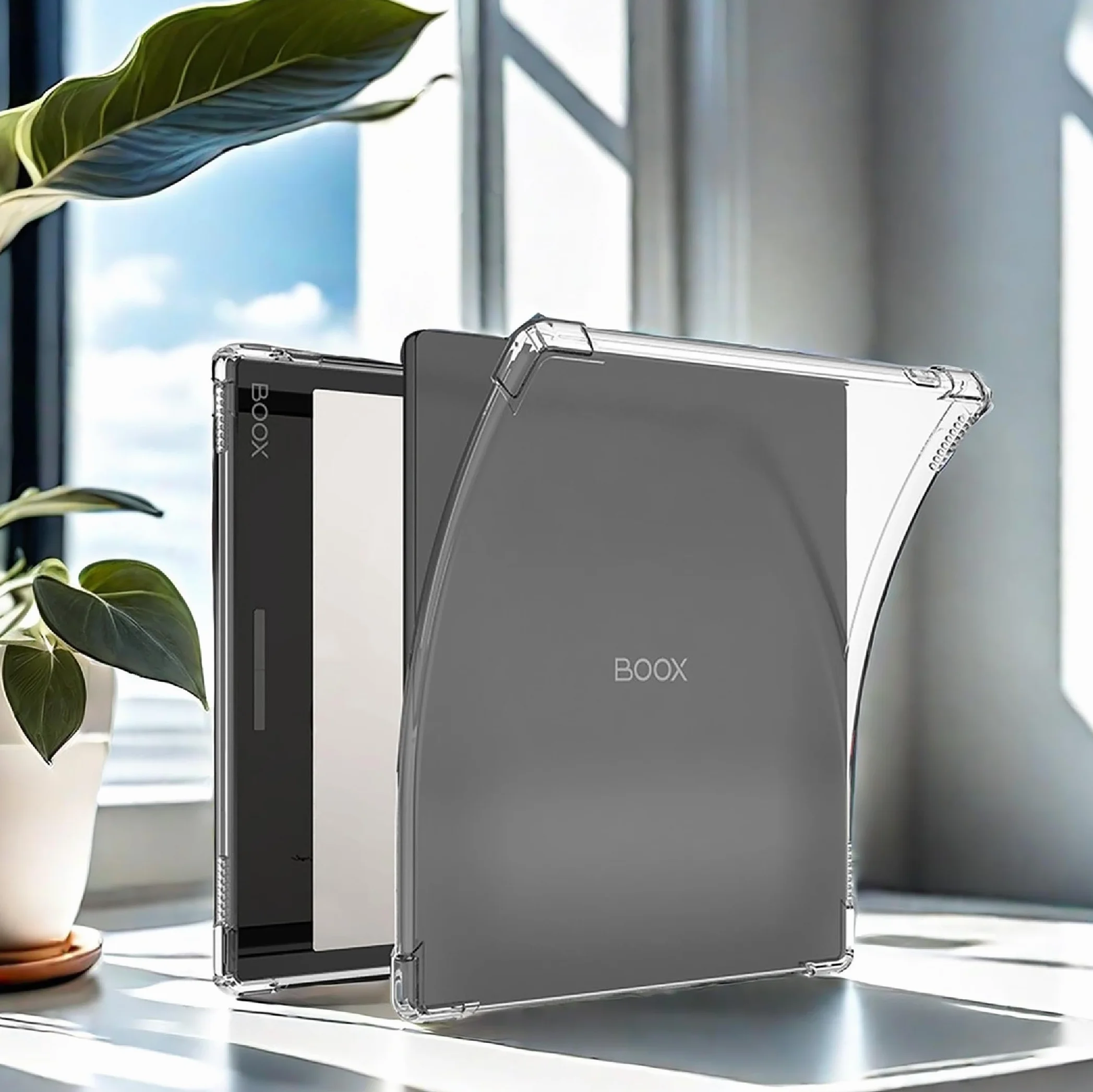 GIOPUEY Etui na tablet Boox Go Color 7, miękka tylna obudowa z TPU, cienka osłona, ochrona poduszki powietrznej, etui kompatybilne z Boox Tablet Go Color 7 - przezroczyste