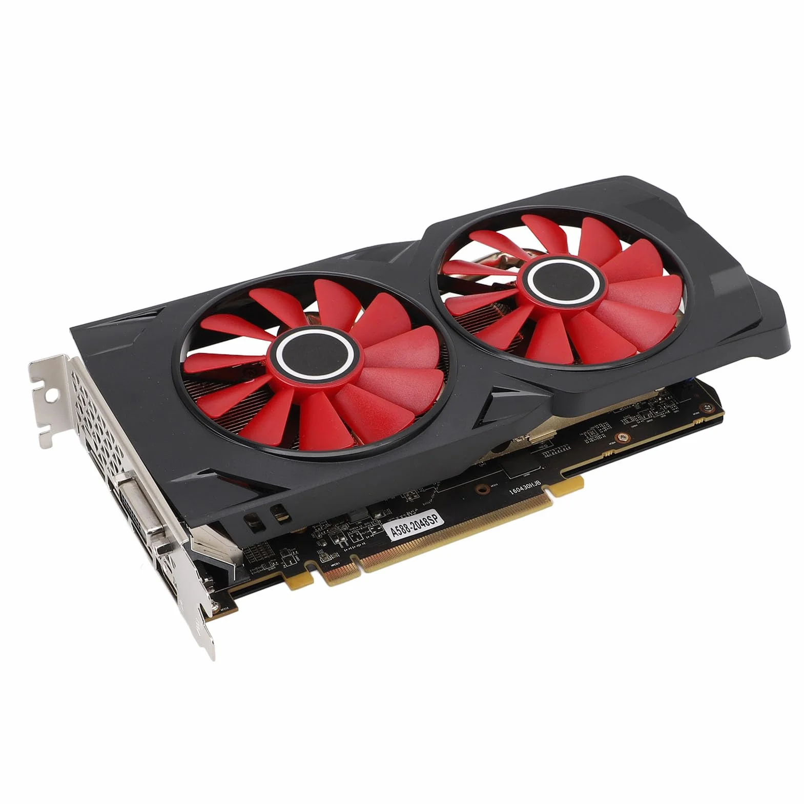 ciciglow Karta graficzna GDDR5 8 GB, karta graficzna 256 bit GPU PCI Express 3.0 X 16, karta graficzna do gier z 2 wentylatorami chłodzącymi do gier 4K Gaming PC 1080p, 3A