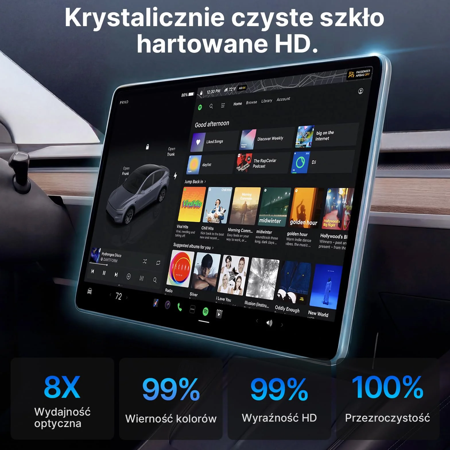 Szkło Ochronne 16" Do Tesla Model y Juniper 2026