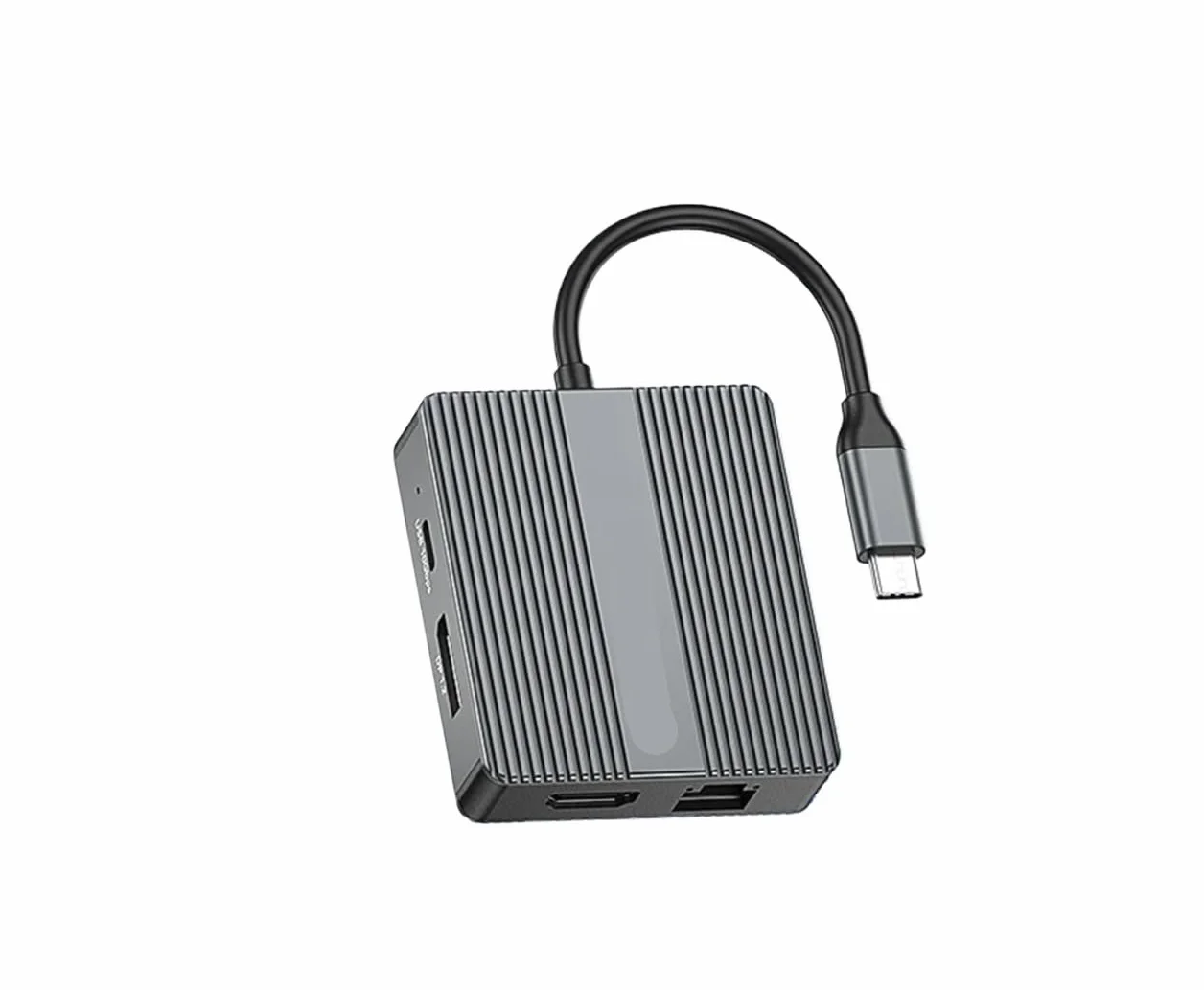 Hub USB C 7 w 1, adapter USB 3.2, koncentrator typu C, stacja dokująca do laptopa z 4K 60 Hz, podwójny HDTV, RJ45, Ethernet, PD, szybkie ładowanie(HP706)