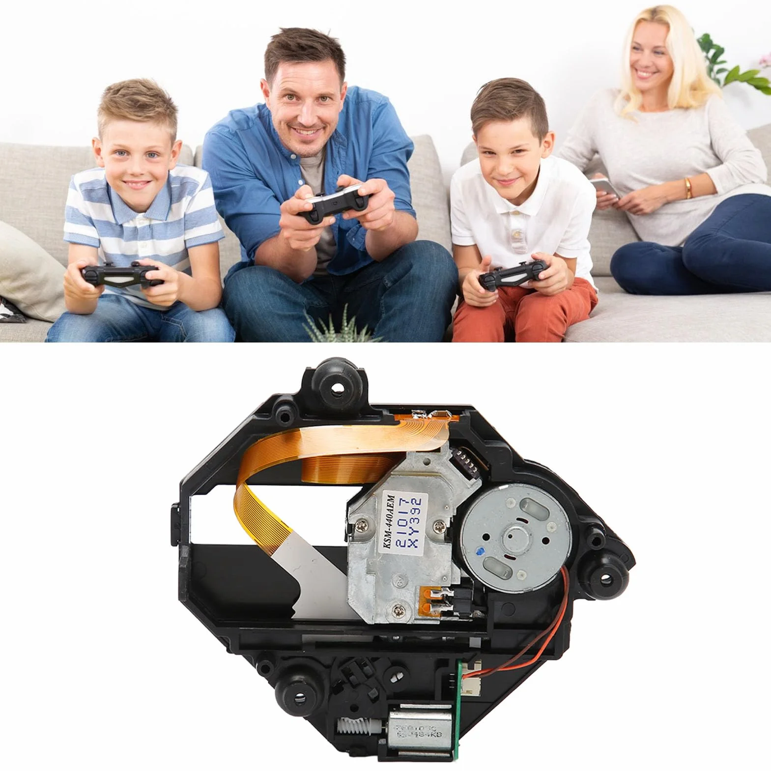 Głowica Soczewki Lasera KSM-440AEM do PS1 Konsola do Gier