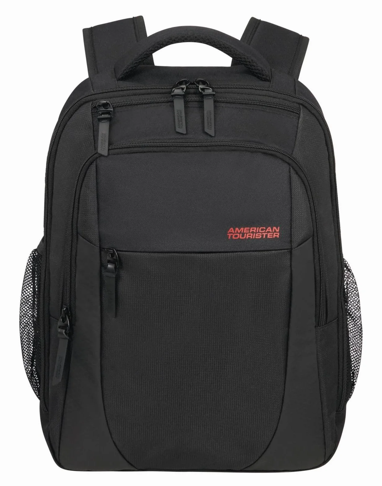 American Tourister Urban Groove UG12 - Plecak na laptop 15.6″ (46 cm) - Plecak biznesowy i szkolny z uchwytem na butelkę, Ergonomiczny, Smart Sleeve - 20.5L - Czarny (Black)