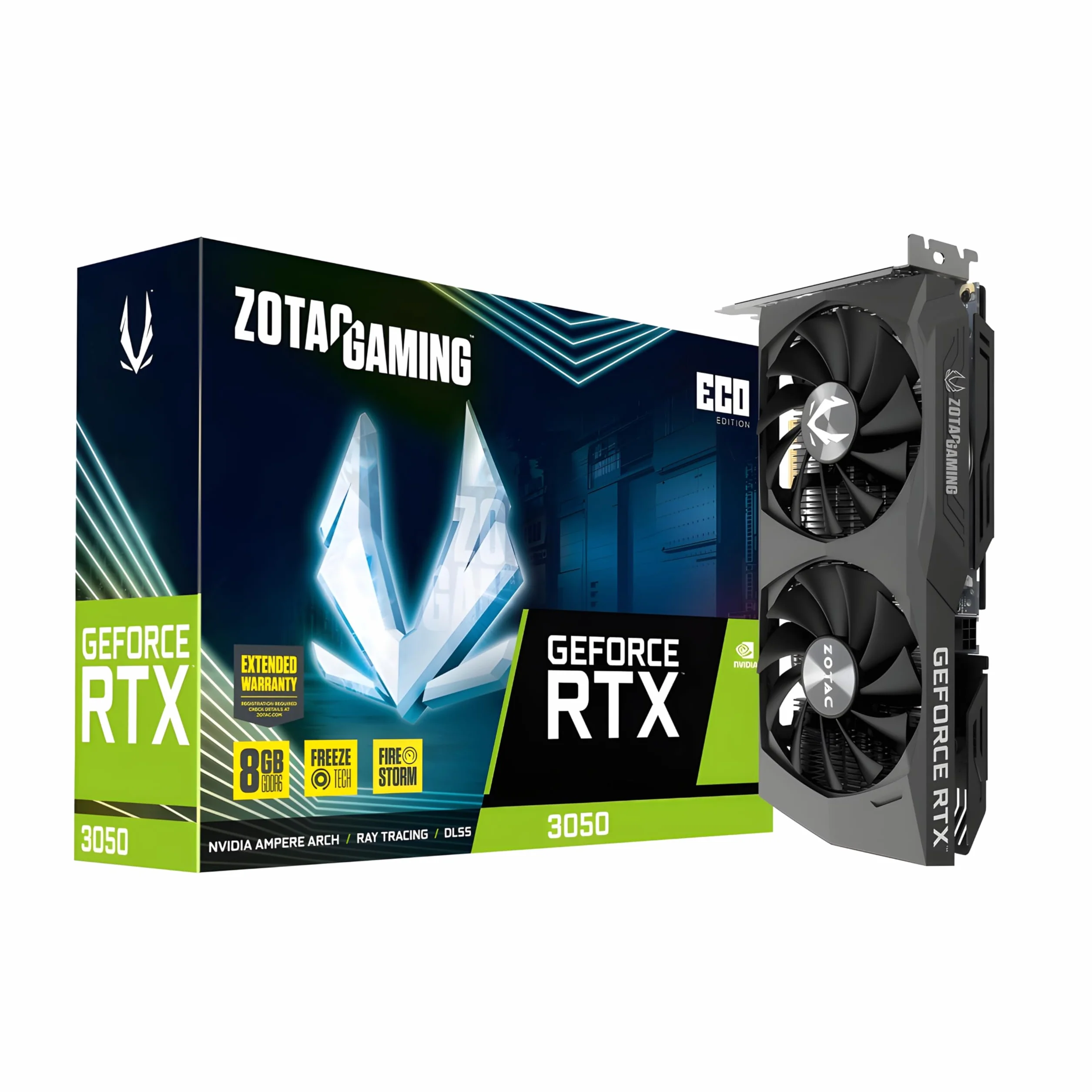 VGA ZOTAC GeForce® RTX 3050 8GB ECO