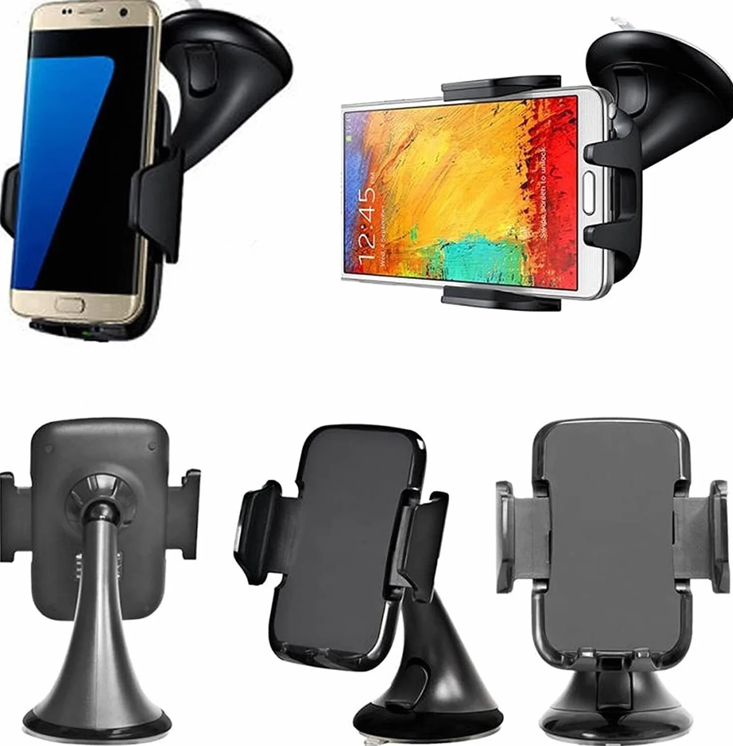 Uchwyt na Telefon Komórkowy Akcesoria samochodowe Uniwersalna obrotowa szyba samochodowa 360 stopni Uchwyt samochodowy z przyssawką GPS Stojak na telefon samochodowy Uchwyt Samochodowy