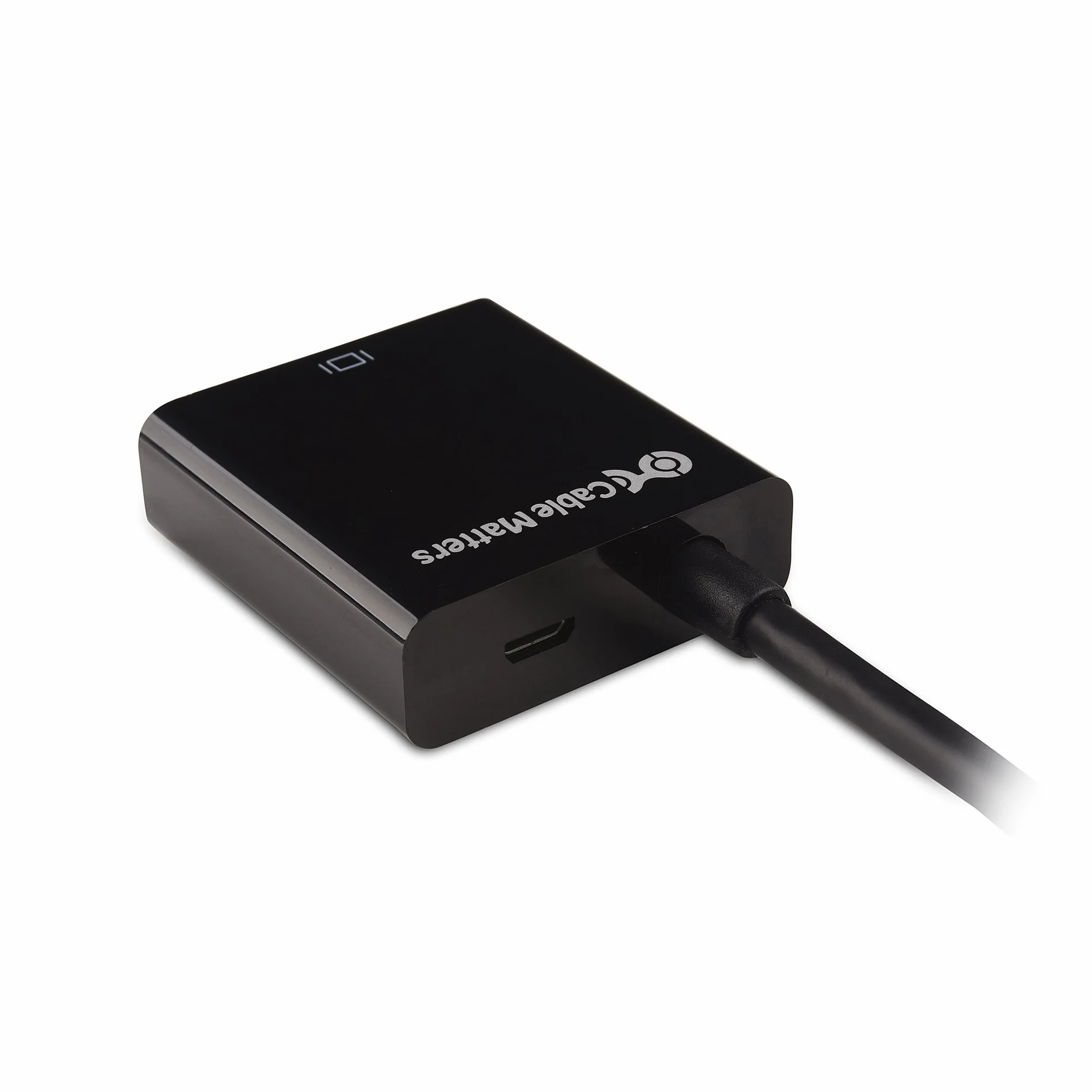 Cable Matters Adapter Micro HDMI na VGA (konwerter Micro HDMI na VGA) w kolorze czarnym