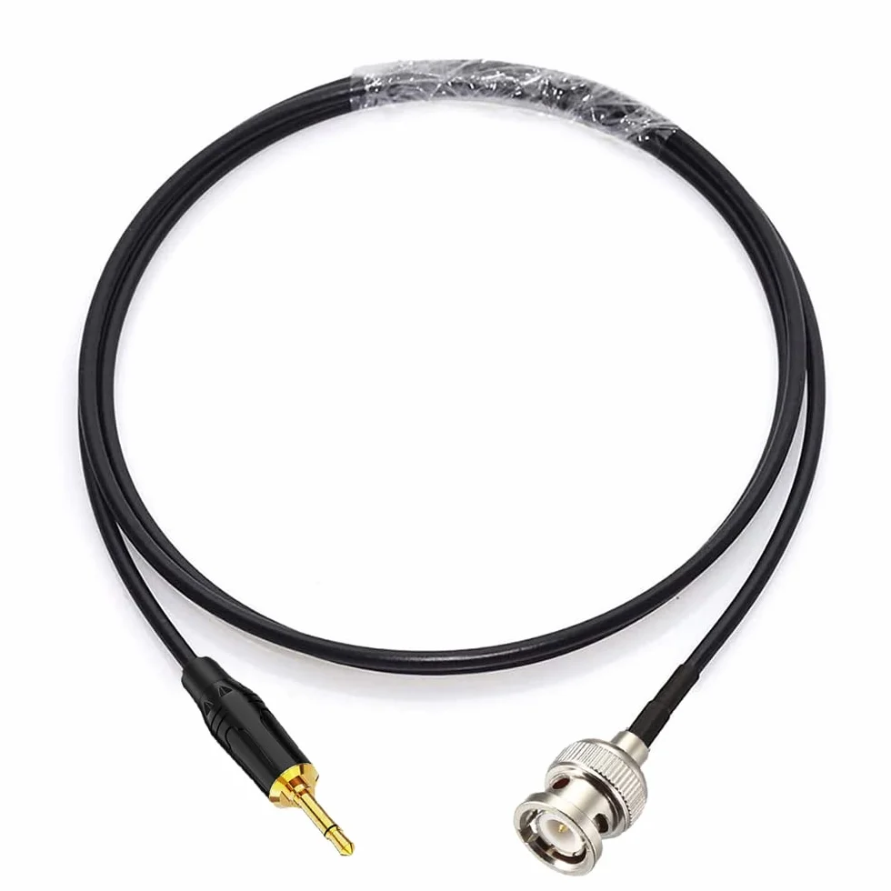 BNC męski do 3,5 mm mono 1/8 cala TS stereo antena radiowa adapter 0,5 m przedłużacz