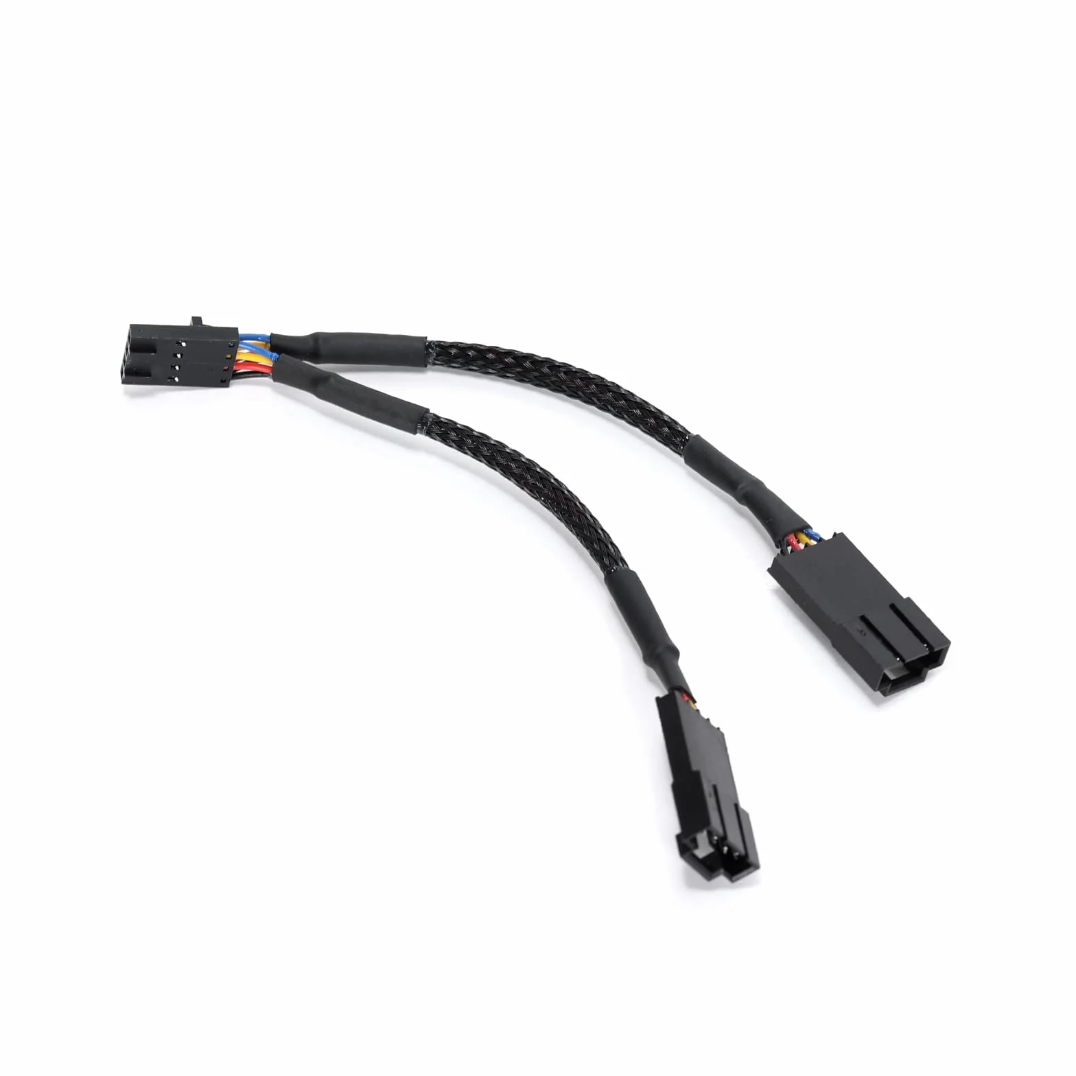 1 x kabel rozdzielacza wentylatora PWM do komputera PC 4-pinowy 1 męski na 2 żeński (długość kabla 100 mm) kompatybilny z koncentratorem wentylatora Corsair RGB/Corsair Lighting Node