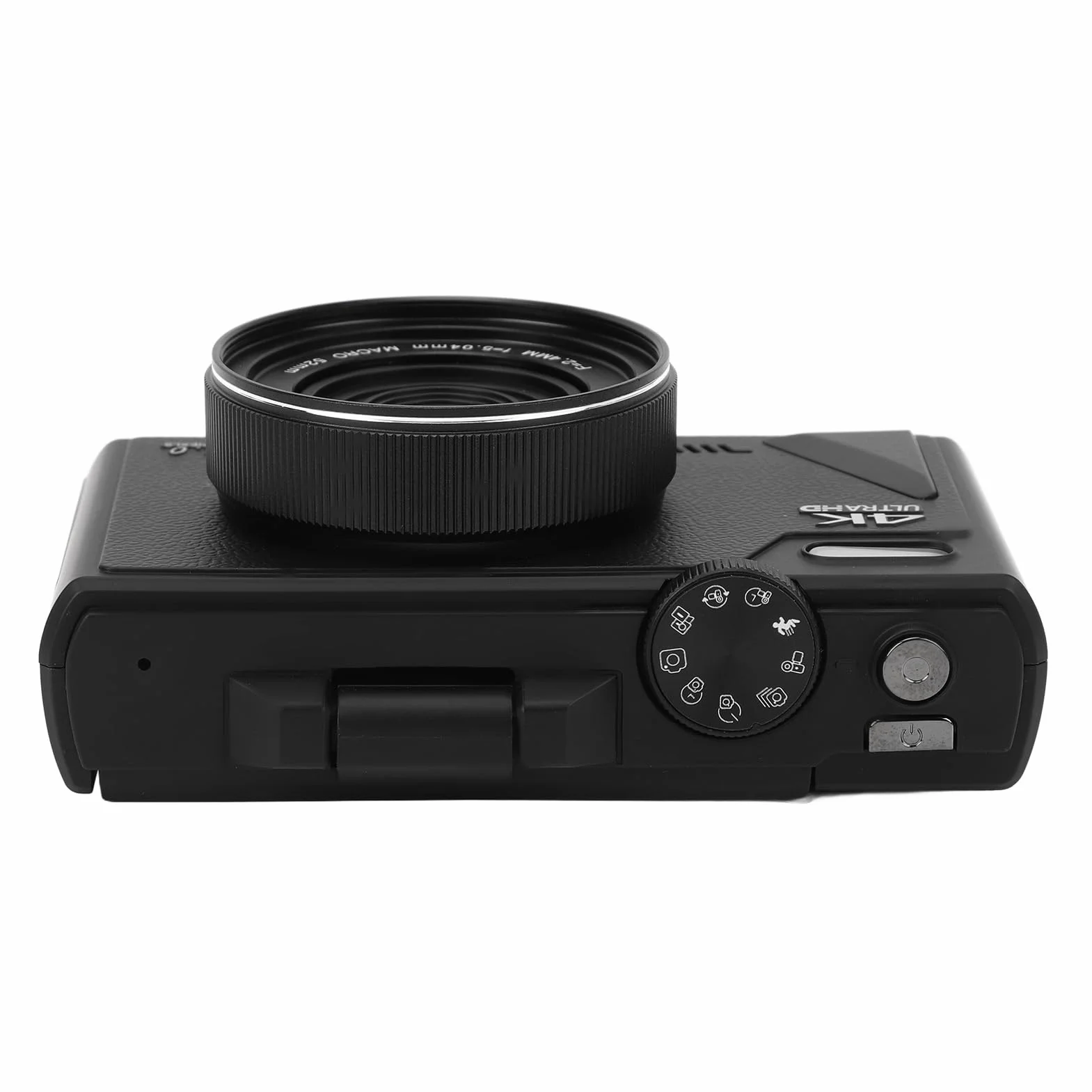 Aparat Cyfrowy, Aparat do Vlogowania 64 MP, z 3-calowym Odchylanym Ekranem, Zoomem 18X, Mały Kompaktowy Aparat do Podróży i Fotografii (BLACK)
