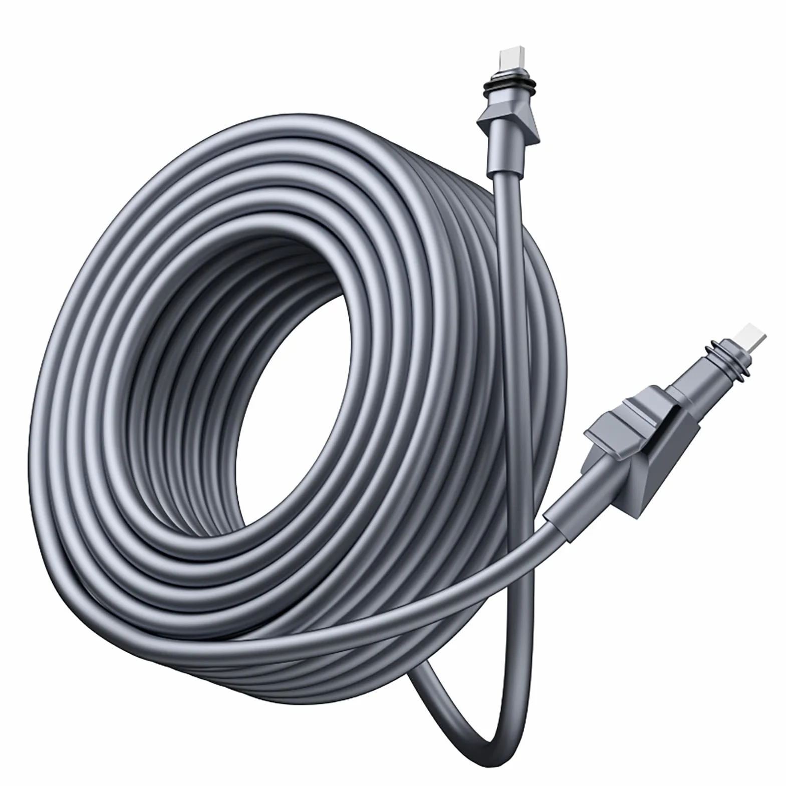 Kabel Routera do Płaskiego, Wodoodpornego, Stabilnego Kabla Przedłużającego o Wysokiej Wydajności IP68, Zapewniającego trwałą niezawodność i szybką konfigurację (25 m (82 stopy))