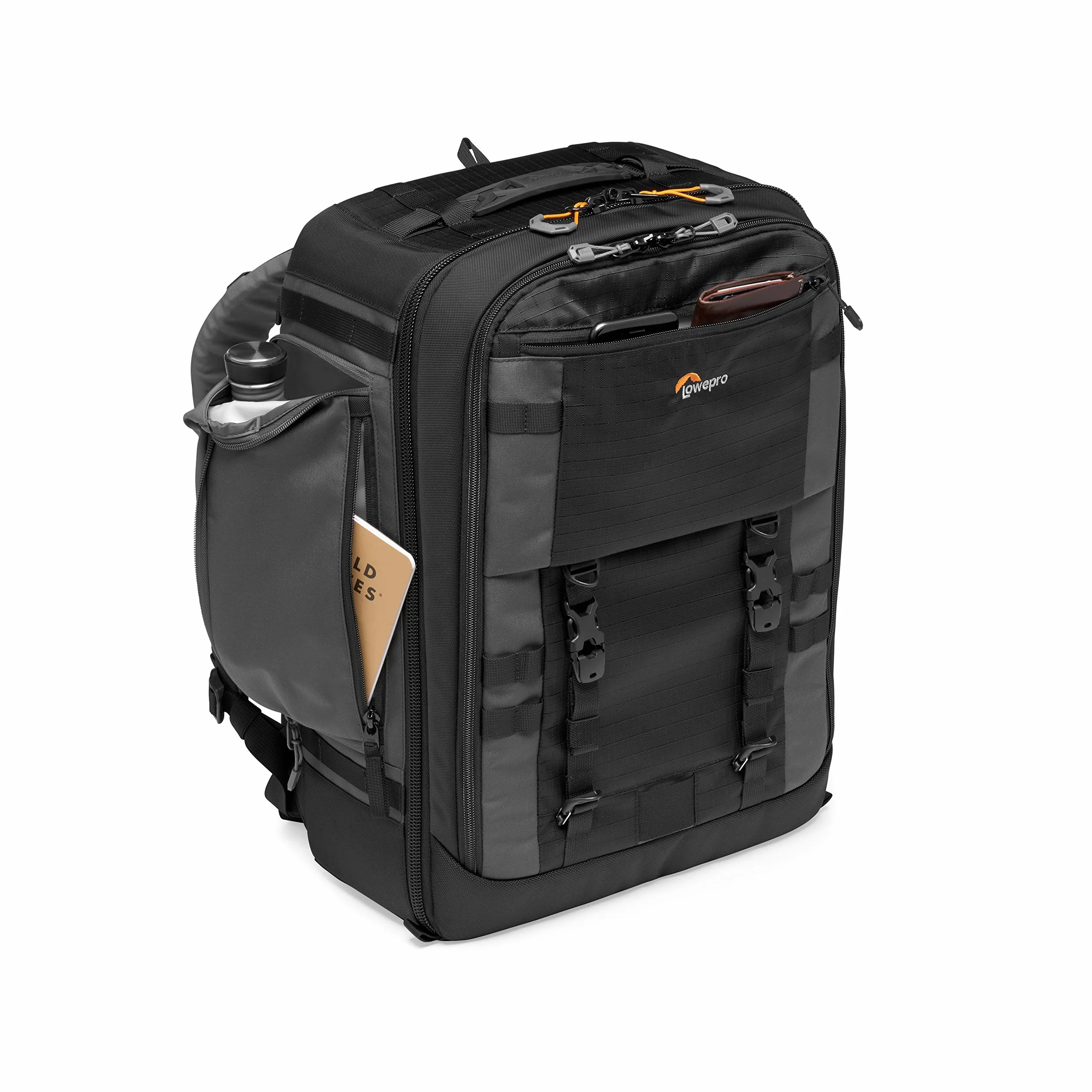 Lowepro Pro Trekker BP 450 AW II, torba na aparat zewnętrzny, plecak na aparat z tkaniny z recyklingu, pasuje do laptopa lub tabletu 15-calowego, przegrody MaxFit, odporna na warunki atmosferyczne,