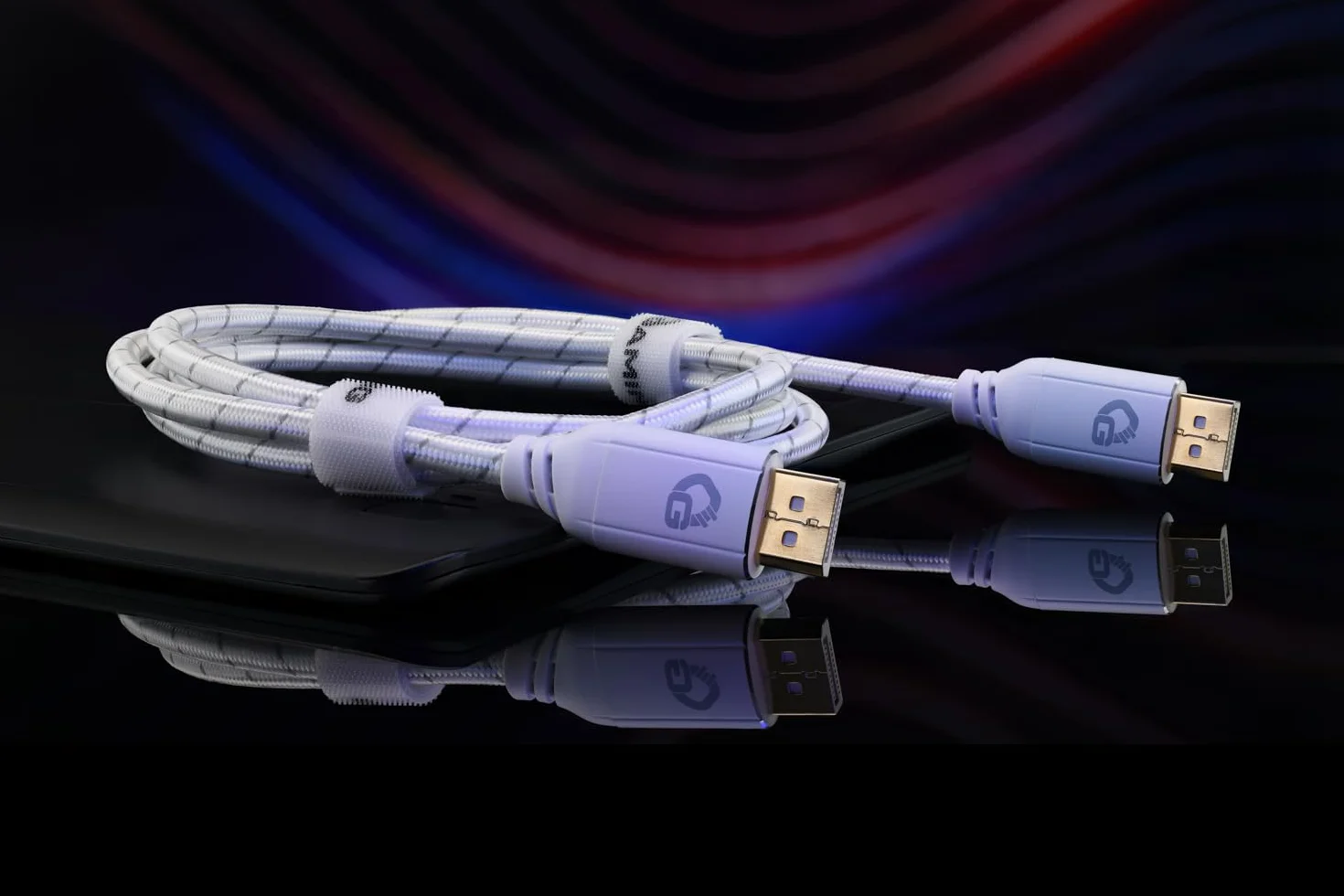DisplayPort 2.1 kabel 1,5 m – 80 Gbit/s UHBR20, 8K 240Hz, 4K 540Hz, HDR10, FreeSync, G-Sync, DSC, do zaawansowanych graczy, streamerów i twórców