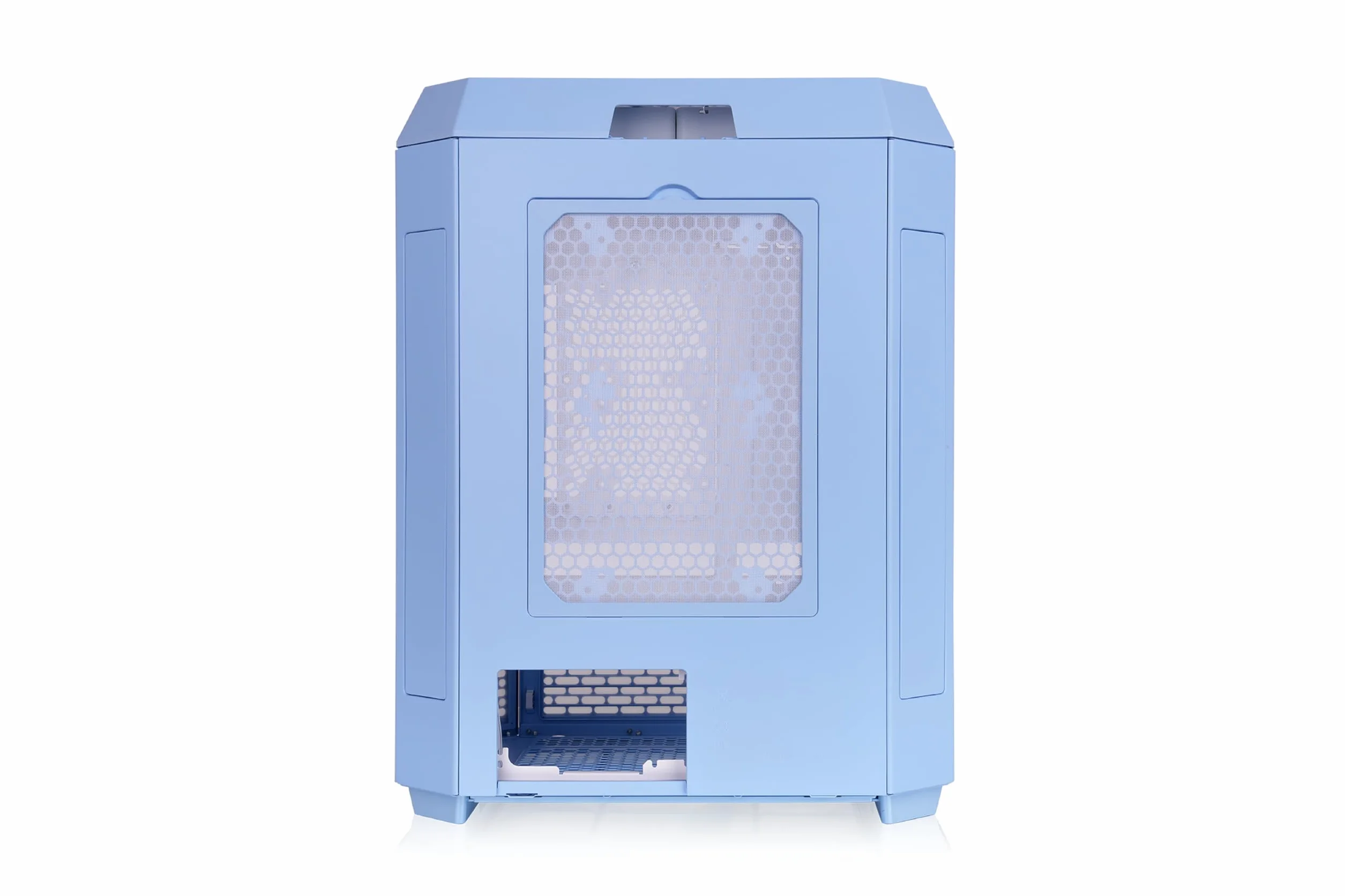 Obudowa Tower 600 Hydrangea Blue Mid-Tower ATX; 3 panele ze szkła hartowanego; wsparcie płyty głównej z ukrytym złączem; obrotowe gniazda PCI-e; CA-1Z1-00MFWN-00; 3 lata