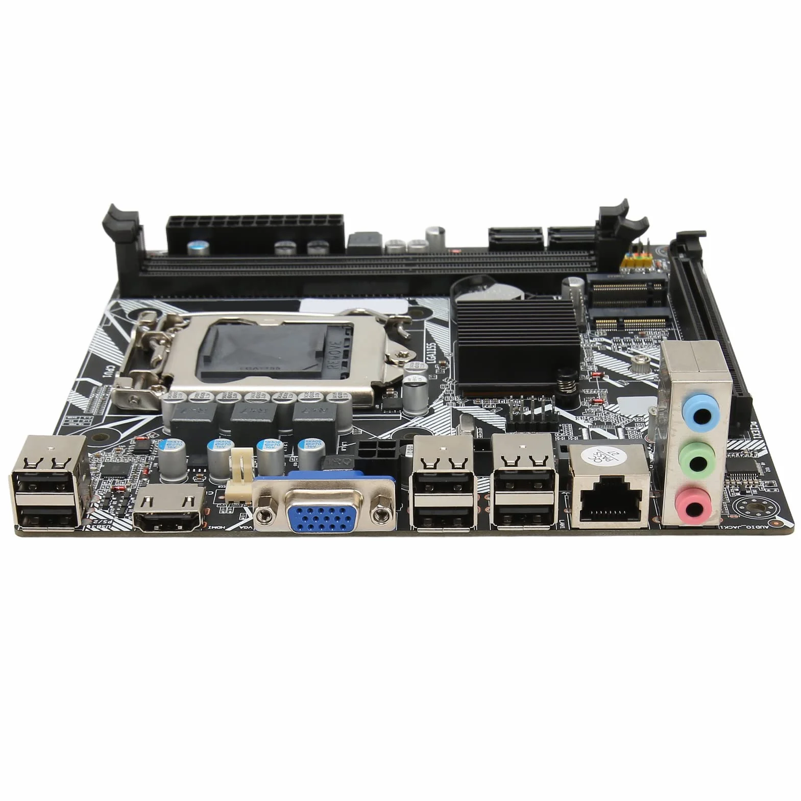 LGA 1155 Płyta Główna Mini ITX DDR3 do Komputera Stacjonarnego Płyta Główna Komputera NVME WiFi M.2 VGA Wyjście HD 10 USB 2.0 Mini ITX Kompletna Zamienna Płyta Główna