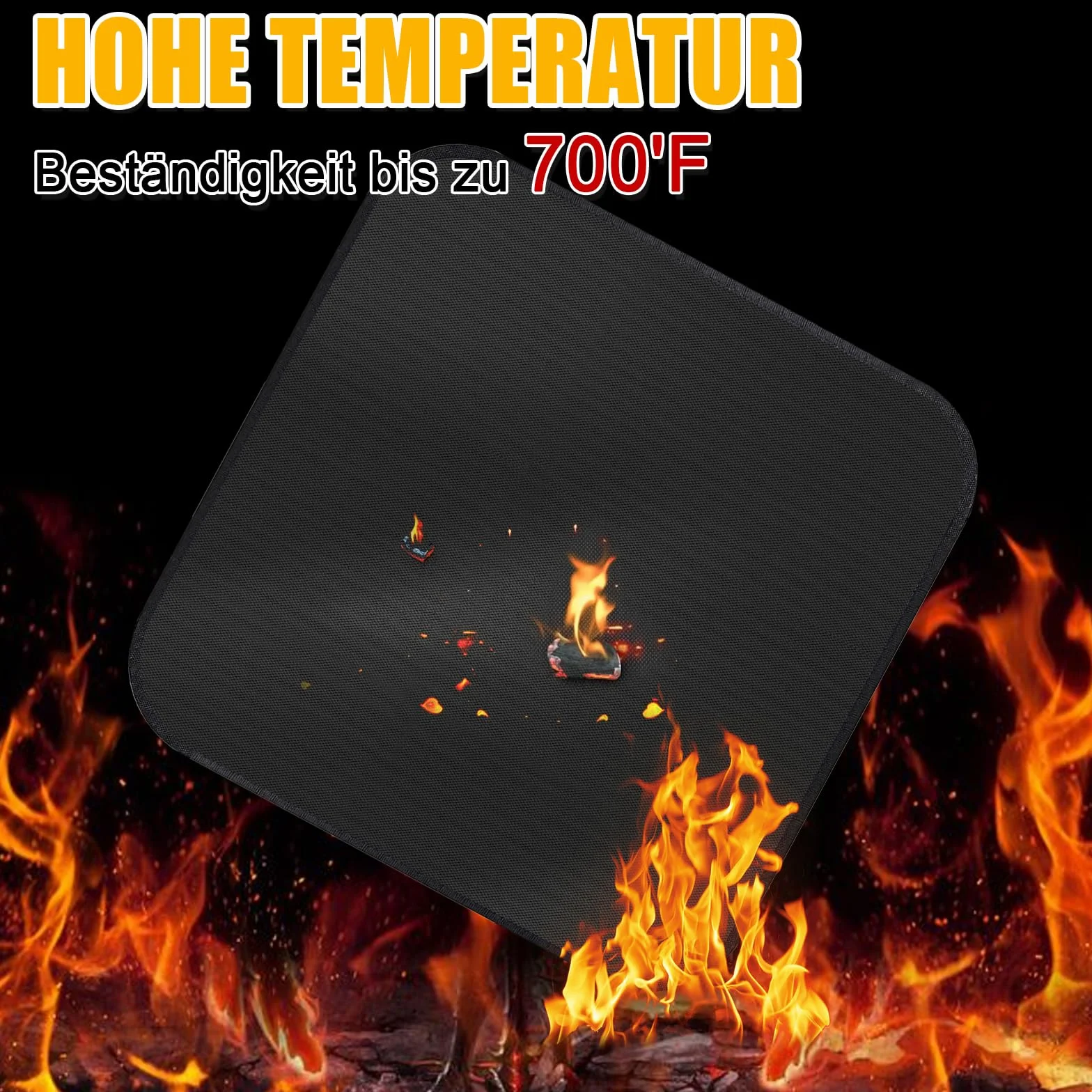 Mata ognioodporna 100x100 cm do 800°C, mata lutownicza chroniąca przed wysoką temperaturą