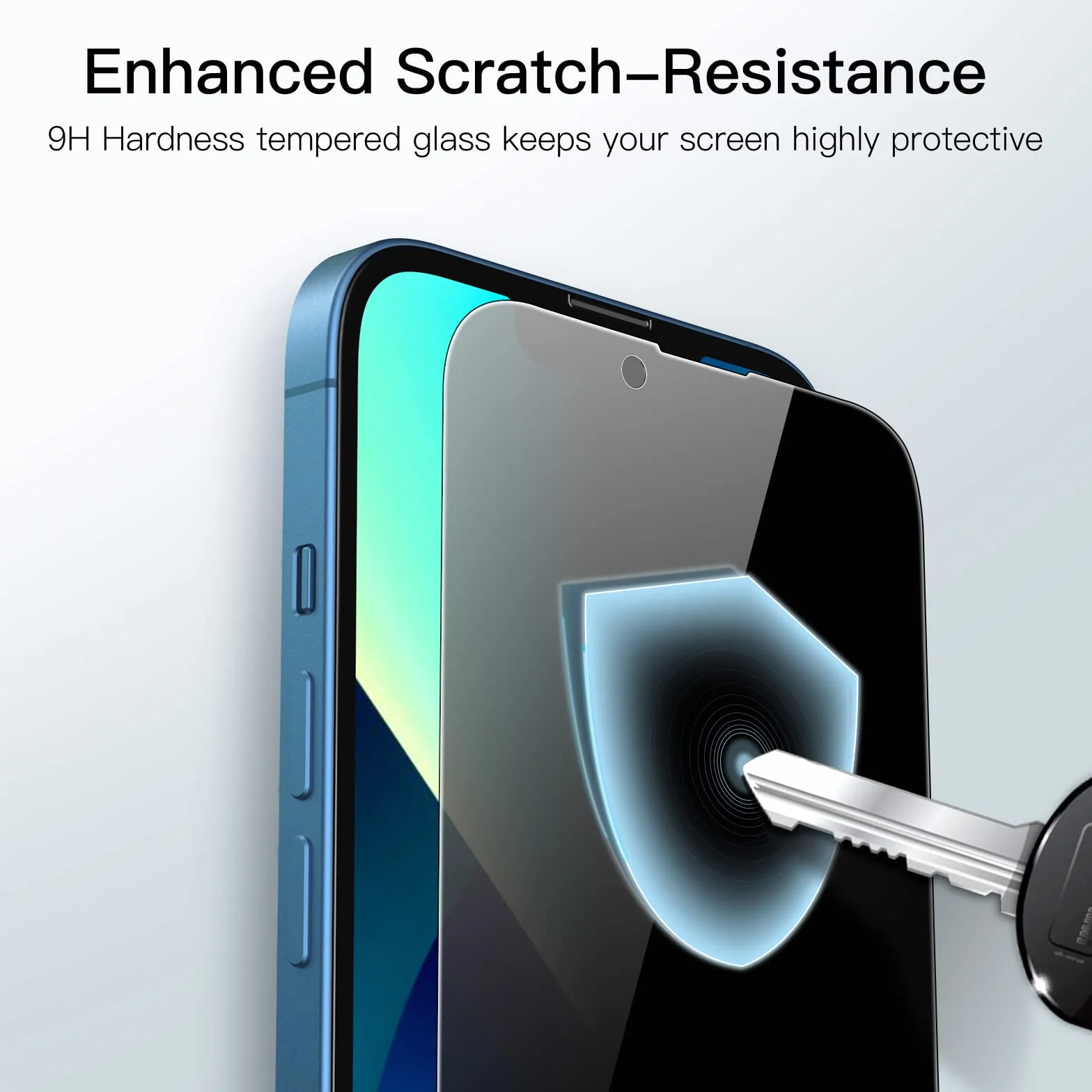 JETech Screen Protector Antyszpieg Szkło Hartowane dla iPhone 17e 2026 16e 13/13 Pro 6,1 Cala 2 Sztuki