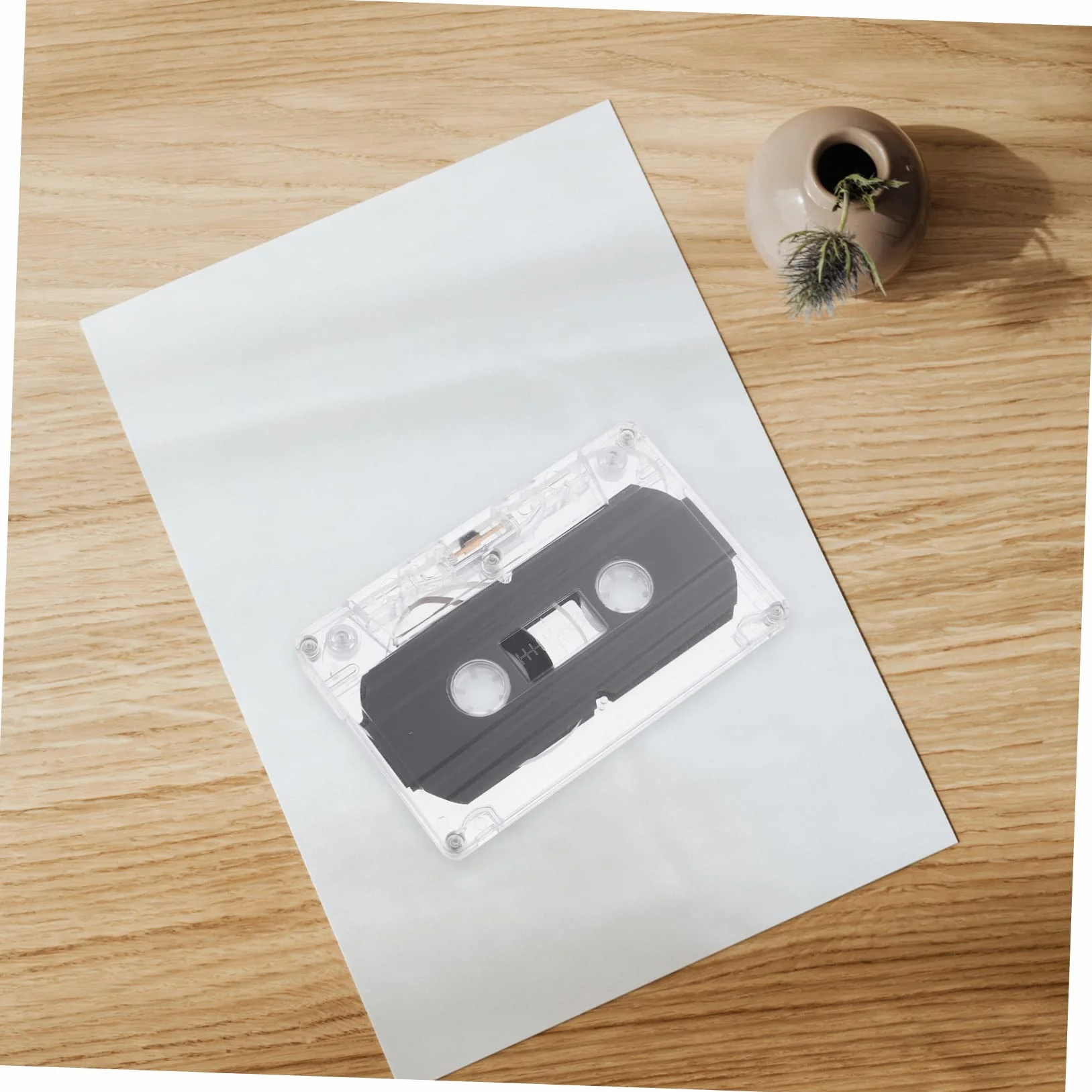 20kawałki Kaseta Magnetofonowa Minutowa Do Nagrywania Audio Przezroczysta Obudowa Retro Styl Idealna Do Diy i Niespodzianek Imprezy