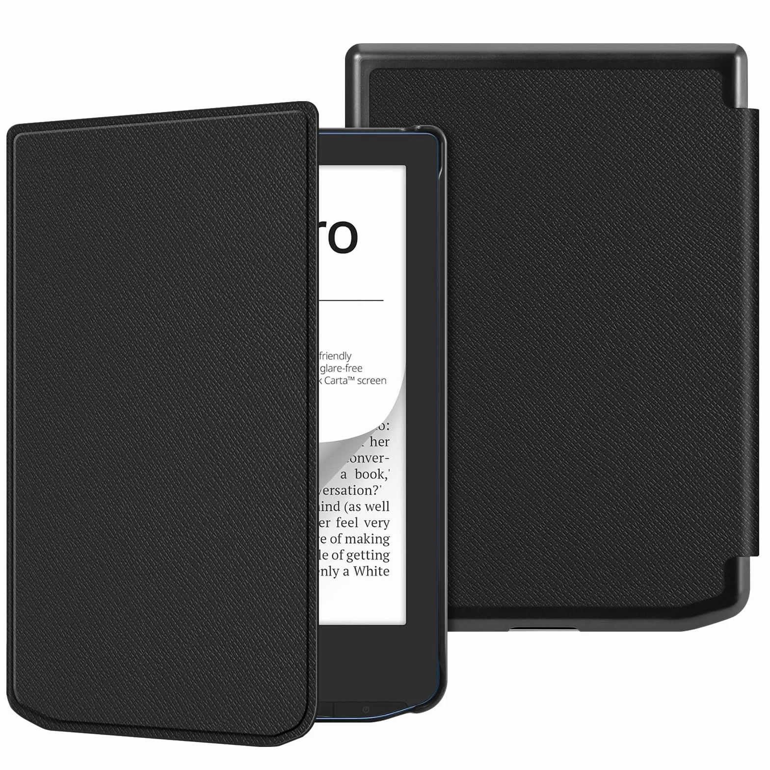 FINTIE Etui na kieszonkowy Verse Pro i Verse eReader (2023) - Cienkie, lekkie etui ze skóry poliuretanowej z funkcją budzenia/snu, czarne