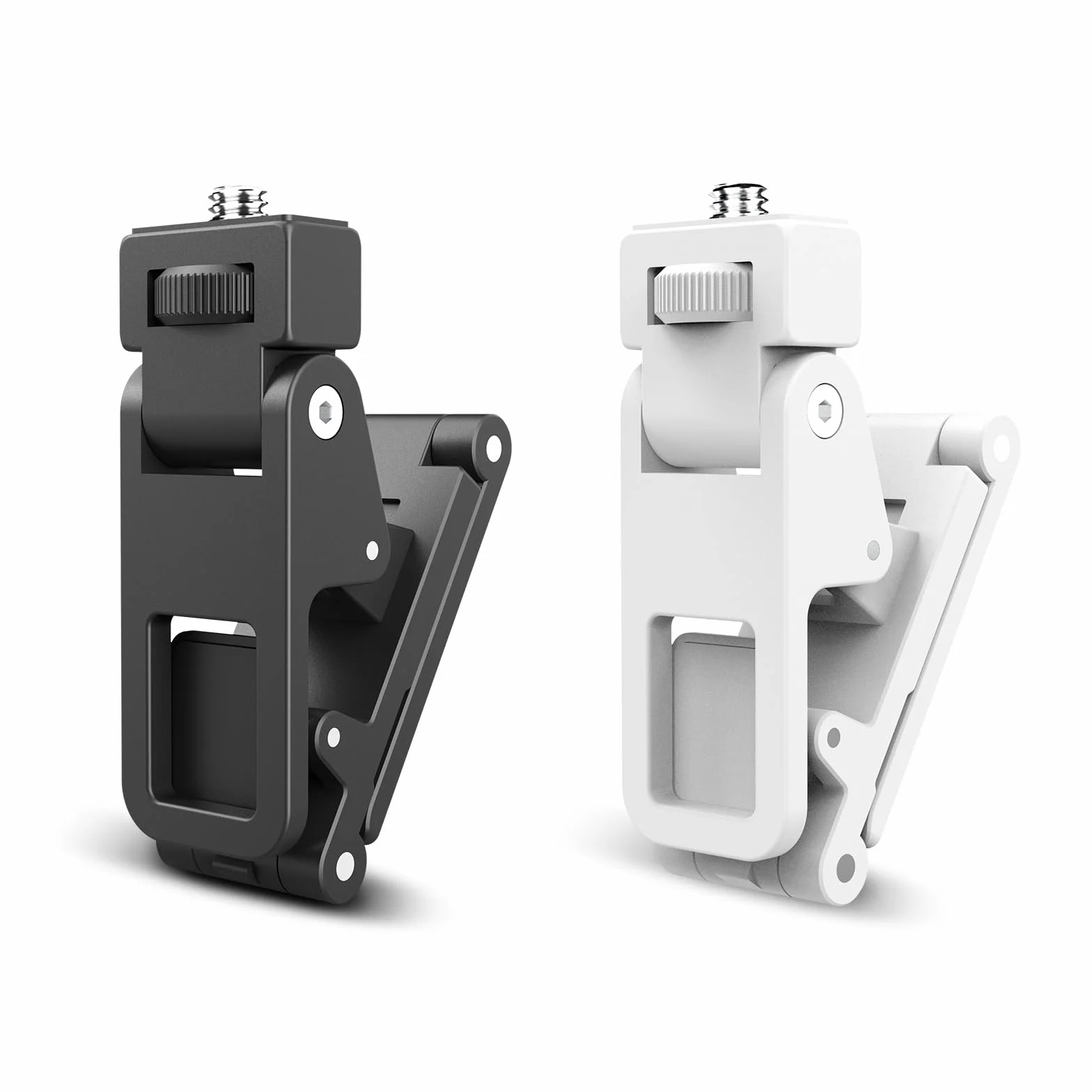 NEEWER Basics 2 szt. Monitor Top Mount Clamps, 1/4" Śruba do kamery internetowej Selfie Obręcz światła, 0,71 cala/18 mm Jaw 180° Tilt Mobilny Klip Uchwyt do Nagrywania Wideo Streaming Komputera