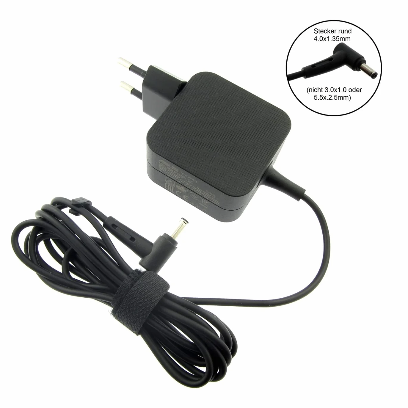 ASUS 0A001-00230800 zasilacz o mocy 45 W, czarny, zasilacz i przetwornica napięcia, zasilanie 45 W, do notebooka Asus UX21A, UX31A, UX32A, U38N, UX31LA, UX302LA, UX301LA, TAICHI21, TAICHI31