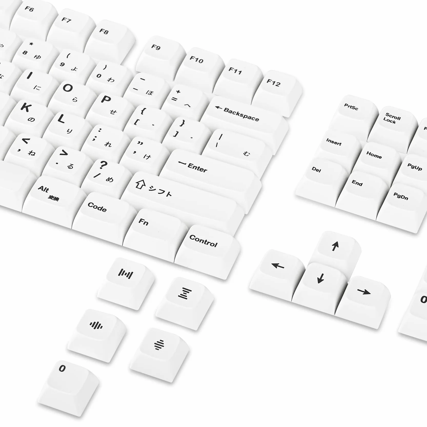 SOLIDEE 135 klawiszy, japońskie białe nakładki na klawisze 65% XDA, zestaw do klawiatury 60% tkl do Cherry Mx Gateron Kailh Switch 87/68/64/104 (minimalistyczna biel)
