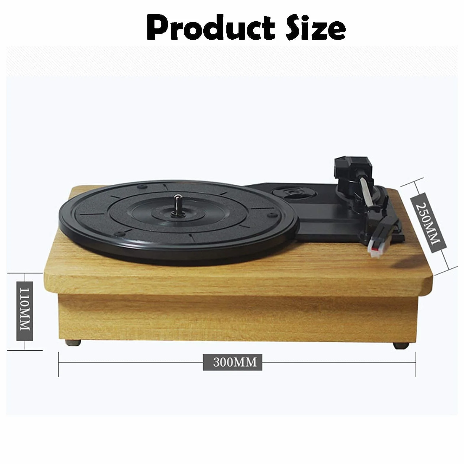 Odtwarzacz płyt retro, 3-biegowy fonograf Bluetooth, przenośna walizka z wbudowanymi głośnikami stereo do płyt winylowych