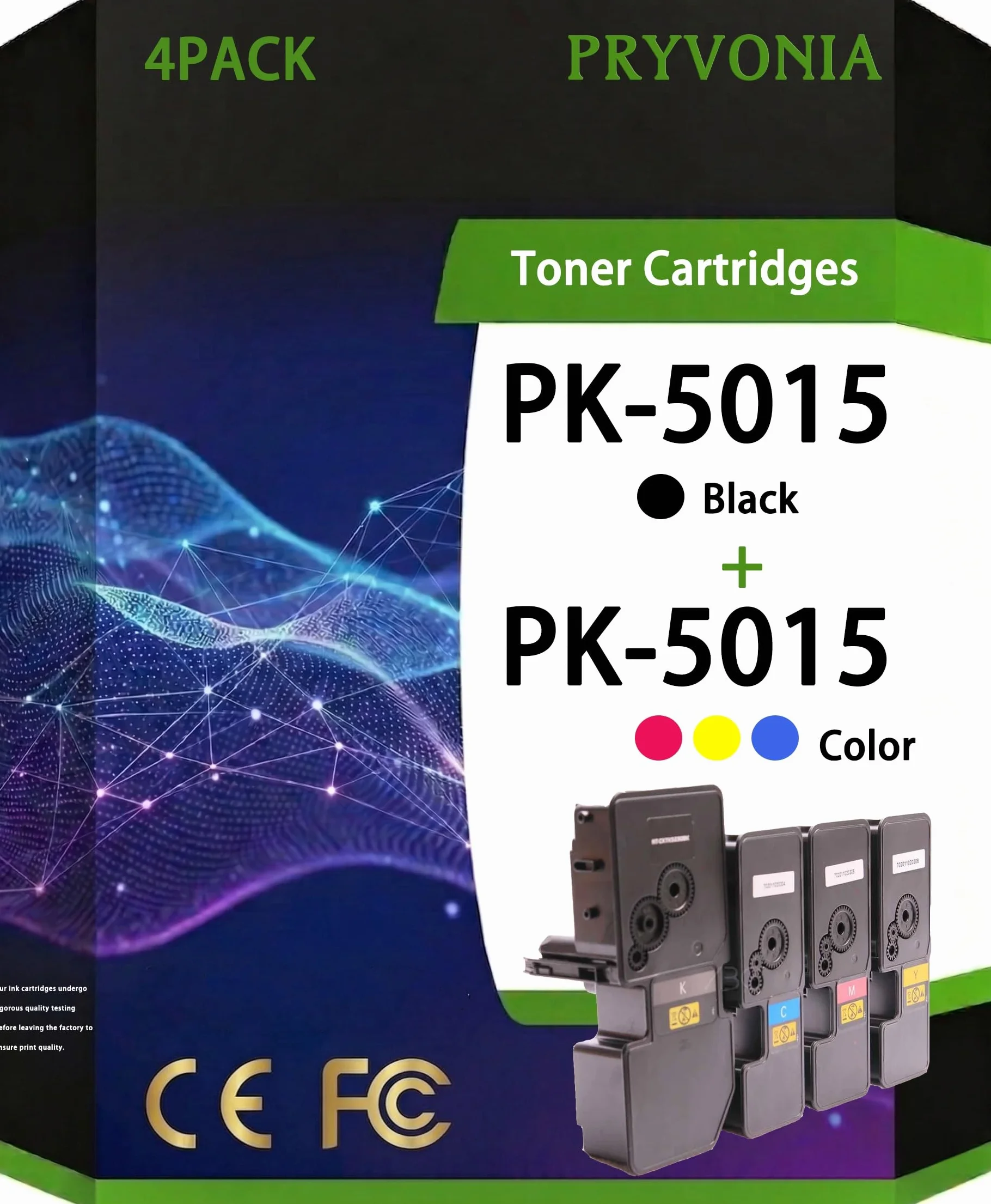 PK-5015 PK5015 Wkłady z tonerem do P-C 2566W P-C 2650DW P-C 2655W P-C 2655W MFP zamiennik do drukarki PK-5015K PK-5015C PK-5015M PK-5015Y (zestaw 4 szt. KCMY)