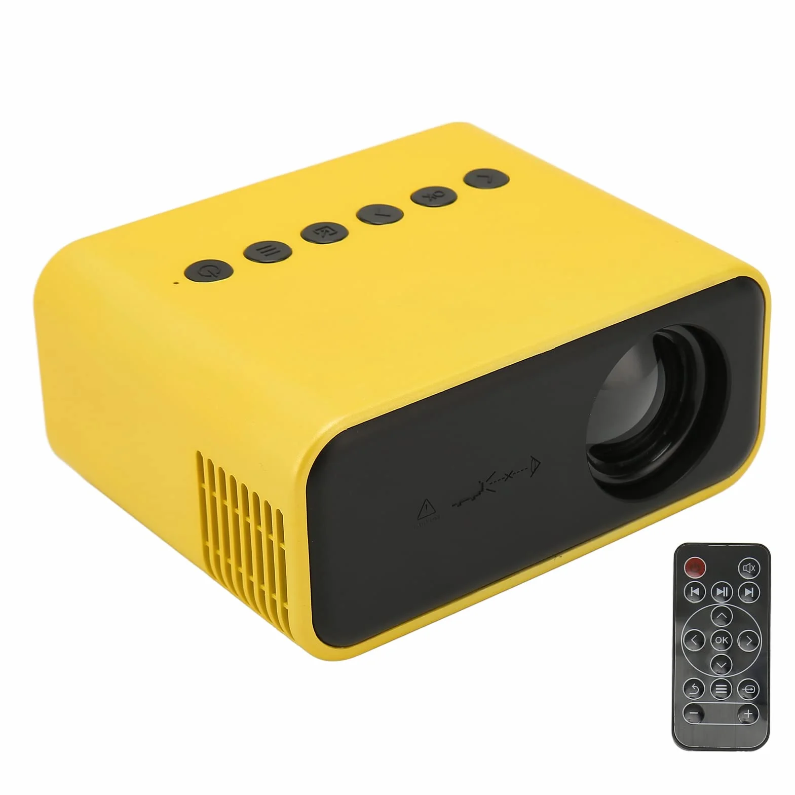Mini Projektor, Przenośny Projektor Filmowy Full HD 1080P LED do Kina Domowego na Zewnątrz, na Kemping z Wieloma Portami Sprzętowymi, ochroną Oczu i Prezentem dla Odpowiedniego