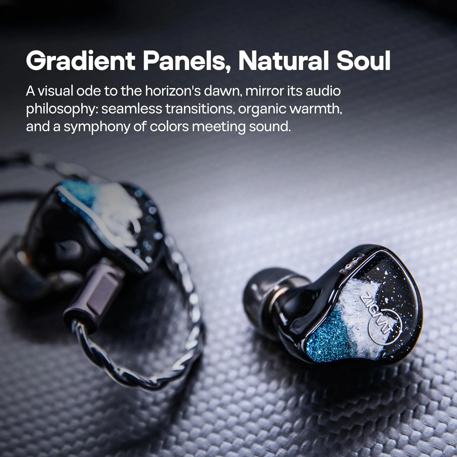 Linsoul ZiiGaat Horizon monitor dokanałowy, 1DD+2BA+2 Planar przewodowe słuchawki douszne HiFi, słuchawki IEM klasy studyjnej, naturalne, zrównoważone strojenie z maślanie gładkim przedłużeniem