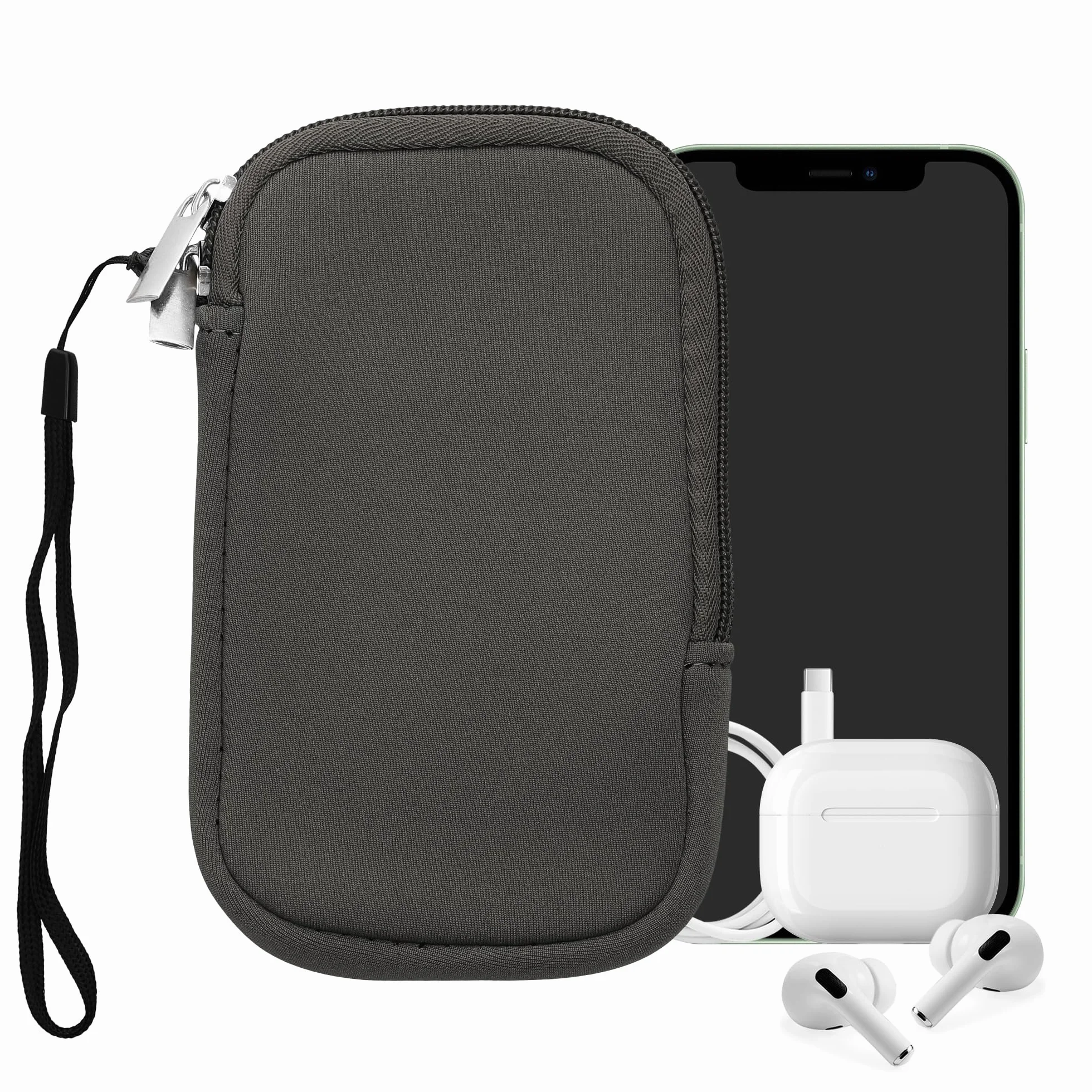 kwmobile etui na telefon komórkowy neoprenowe Stone Dust 6,5" 16,5 x 8,9 cm