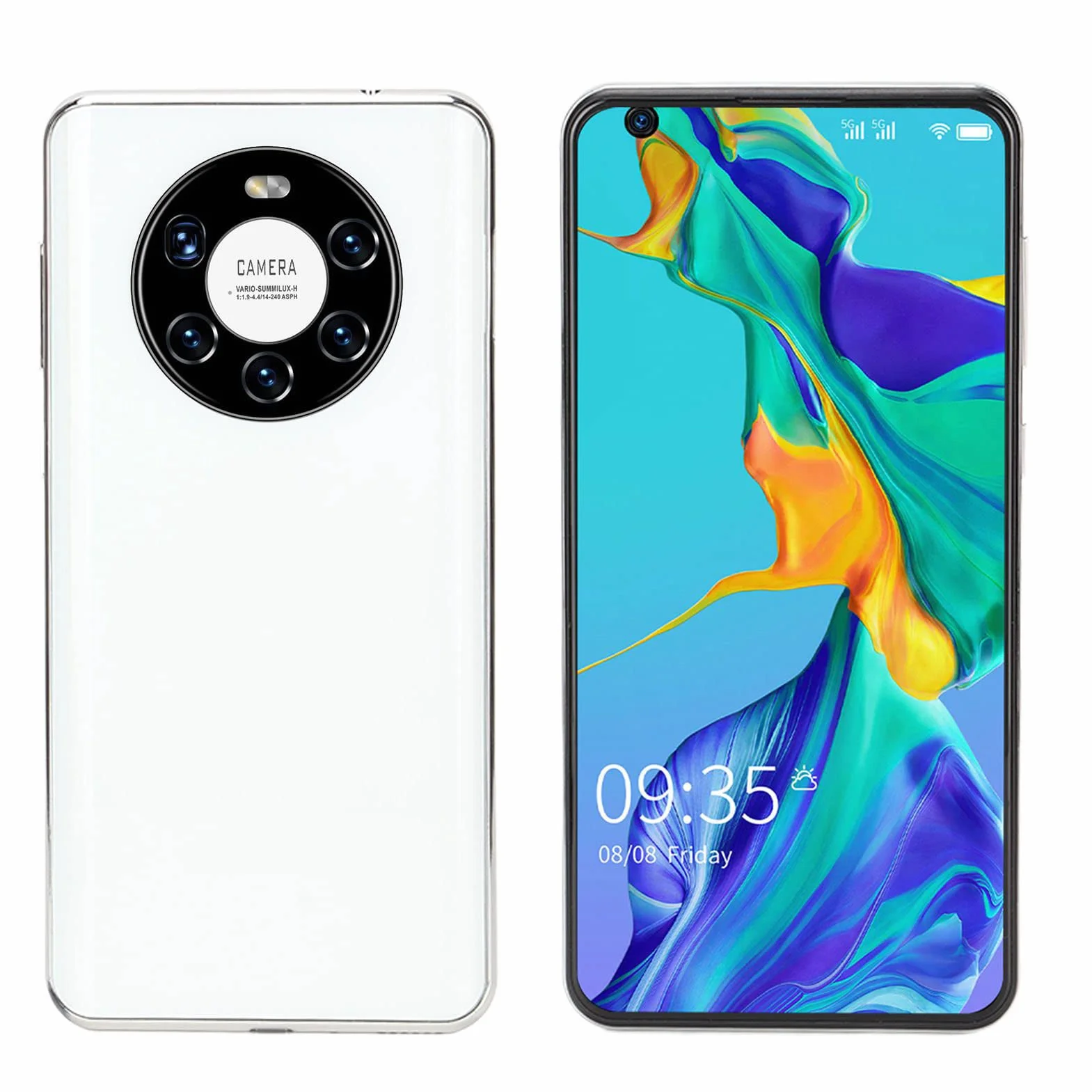 Telefon Komórkowy 4GB RAM 64GB ROM Odblokowany Smartfon Szkło 3500mAh 32MP Kamera Tylna Podwójne Karty Podwójny Tryb Gotowości na Komputer Stacjonarny (Wtyczka UE)