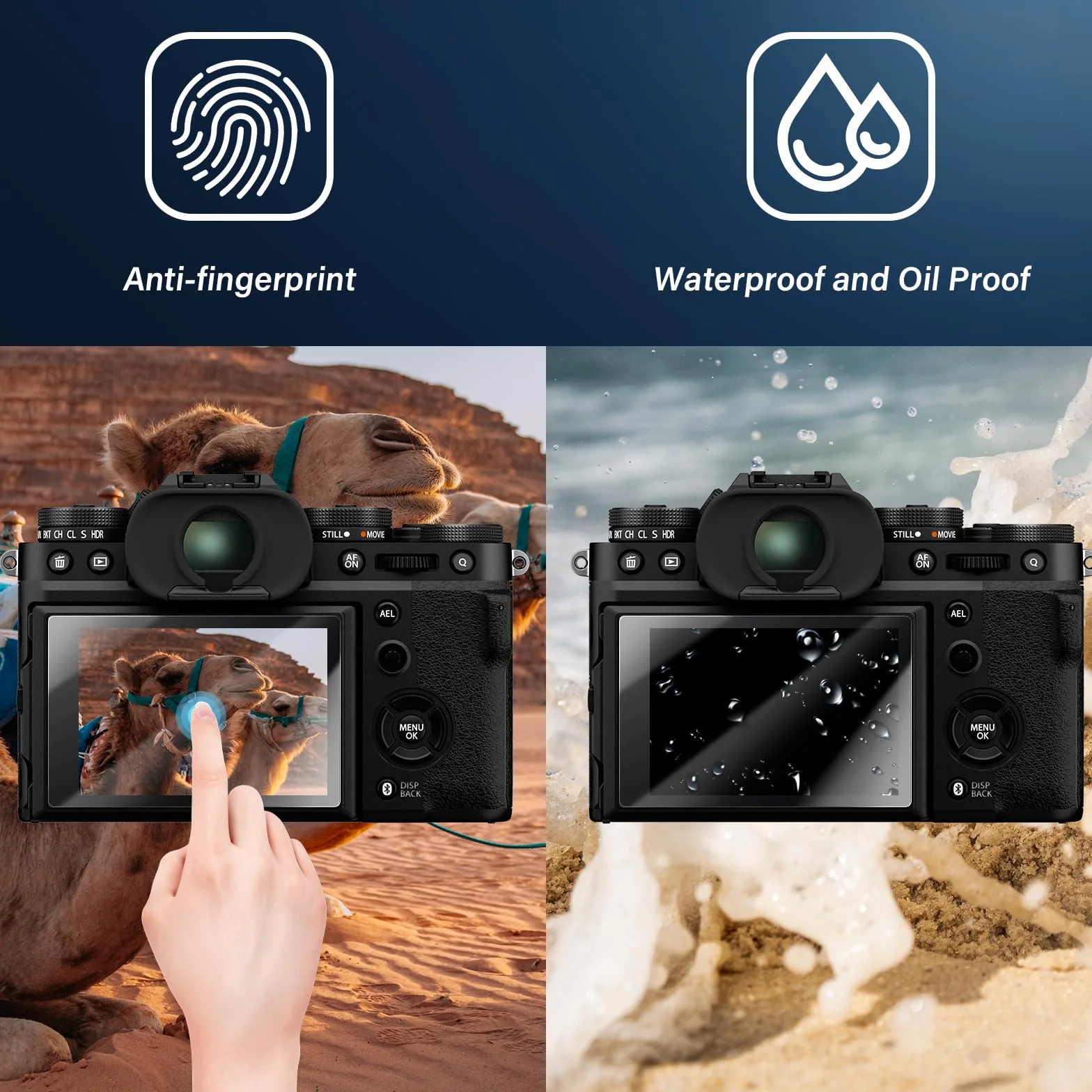 kinokoo Osłona ekranu do aparatu Panasonic Lumix DC-TZ99 – twardość 0,25 mm 9H do folii ze szkła hartowanego Panasonic Lumix LX100 / LX100 II – ochrona przed odciskami palców, odporna na zarysowania i
