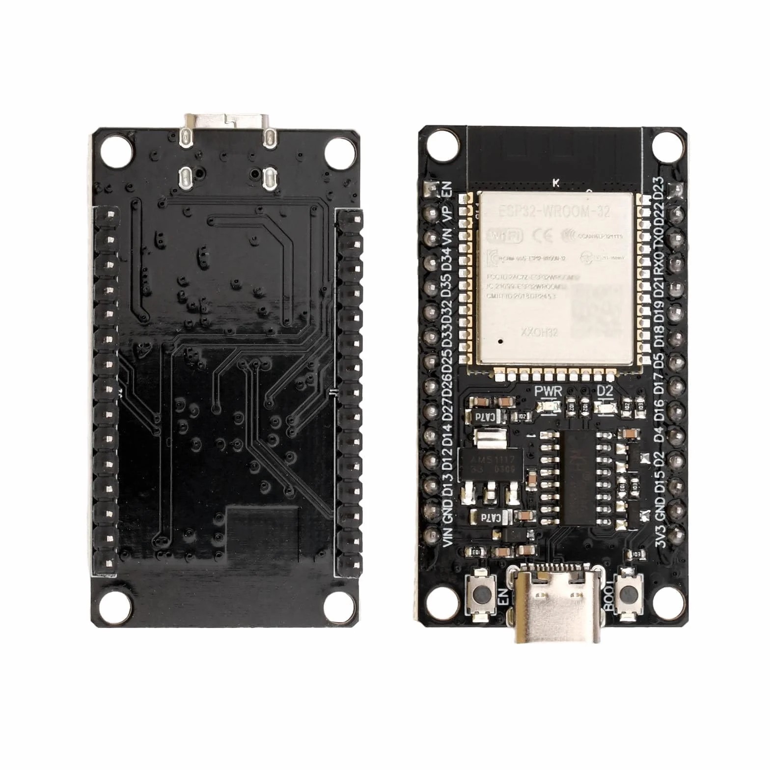 diymore 3 sztuki ESP32 WROOM 32 Nodemcu Development Board ESP32 NodeMCU moduły USB C 2.4 GHz WLAN WiFi Bluetooth CH340 Chip