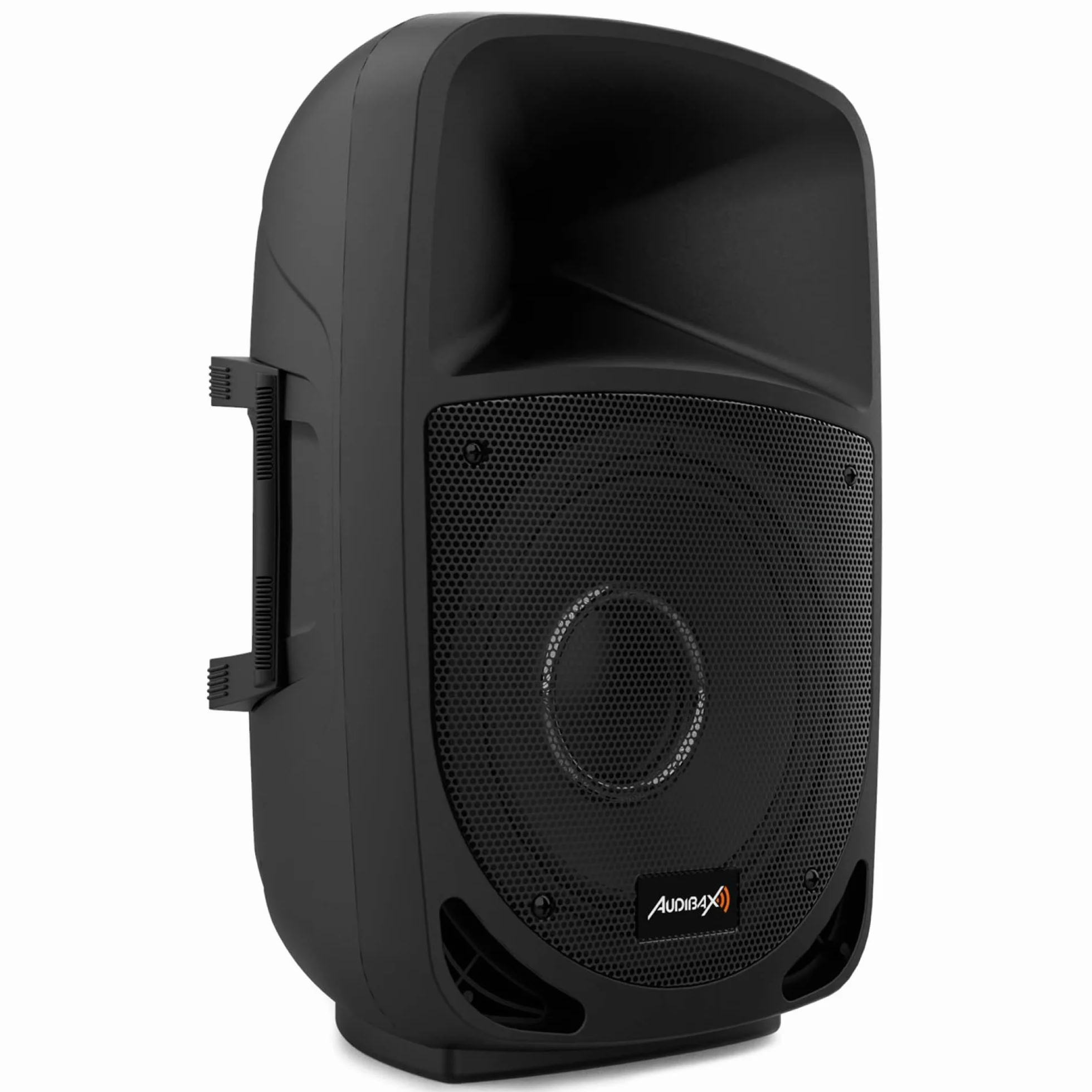 Audibax | VEGAS 10-częściowy głośnik - 10 cali profesjonalny głośnik - 2 możliwości - głośnik Bluetooth z USB/SD - końcówka 250 W - radio FM, kolor czarny - wymiary 300 x 295 x 550 mm