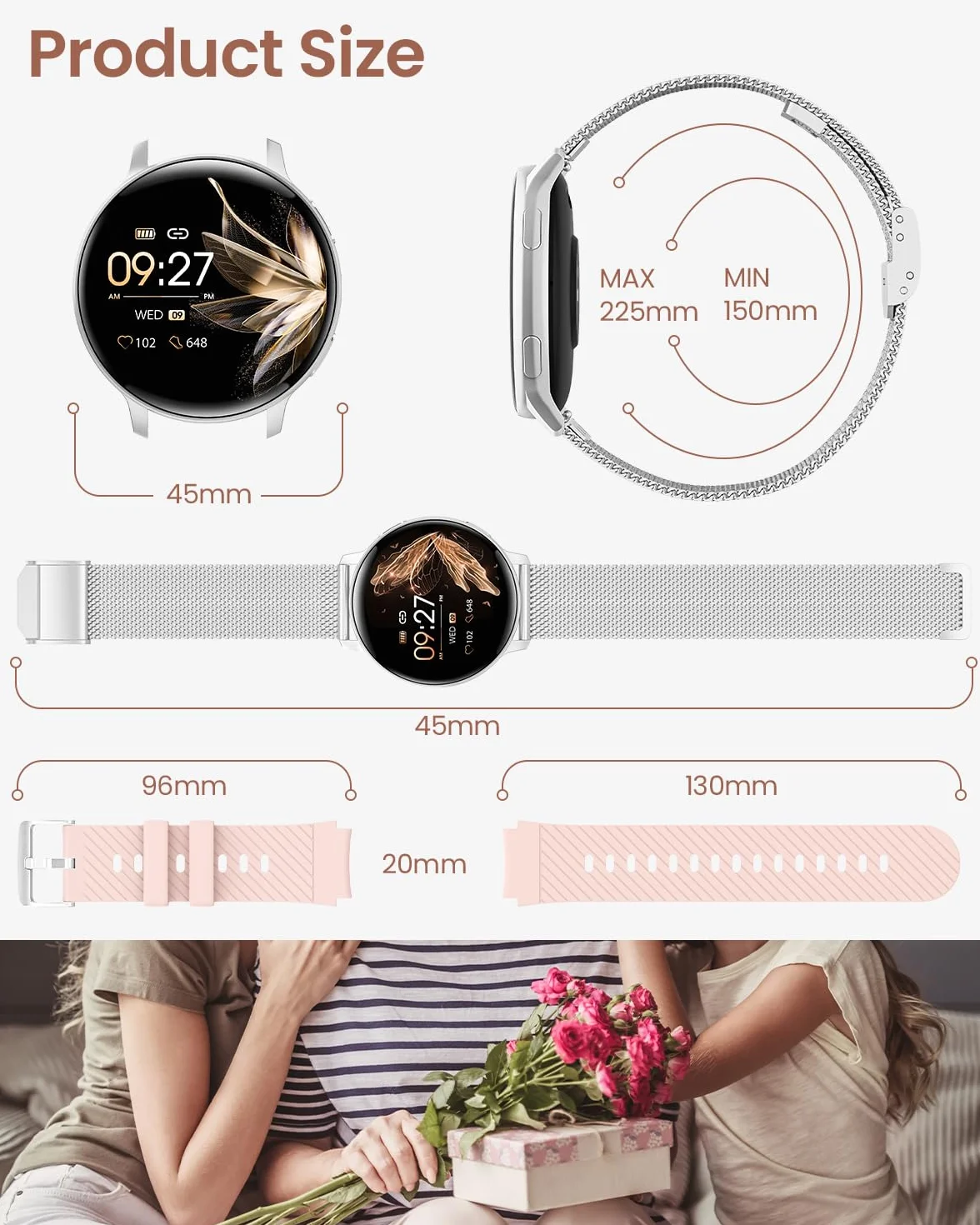HASAKEI Smartwatch damski