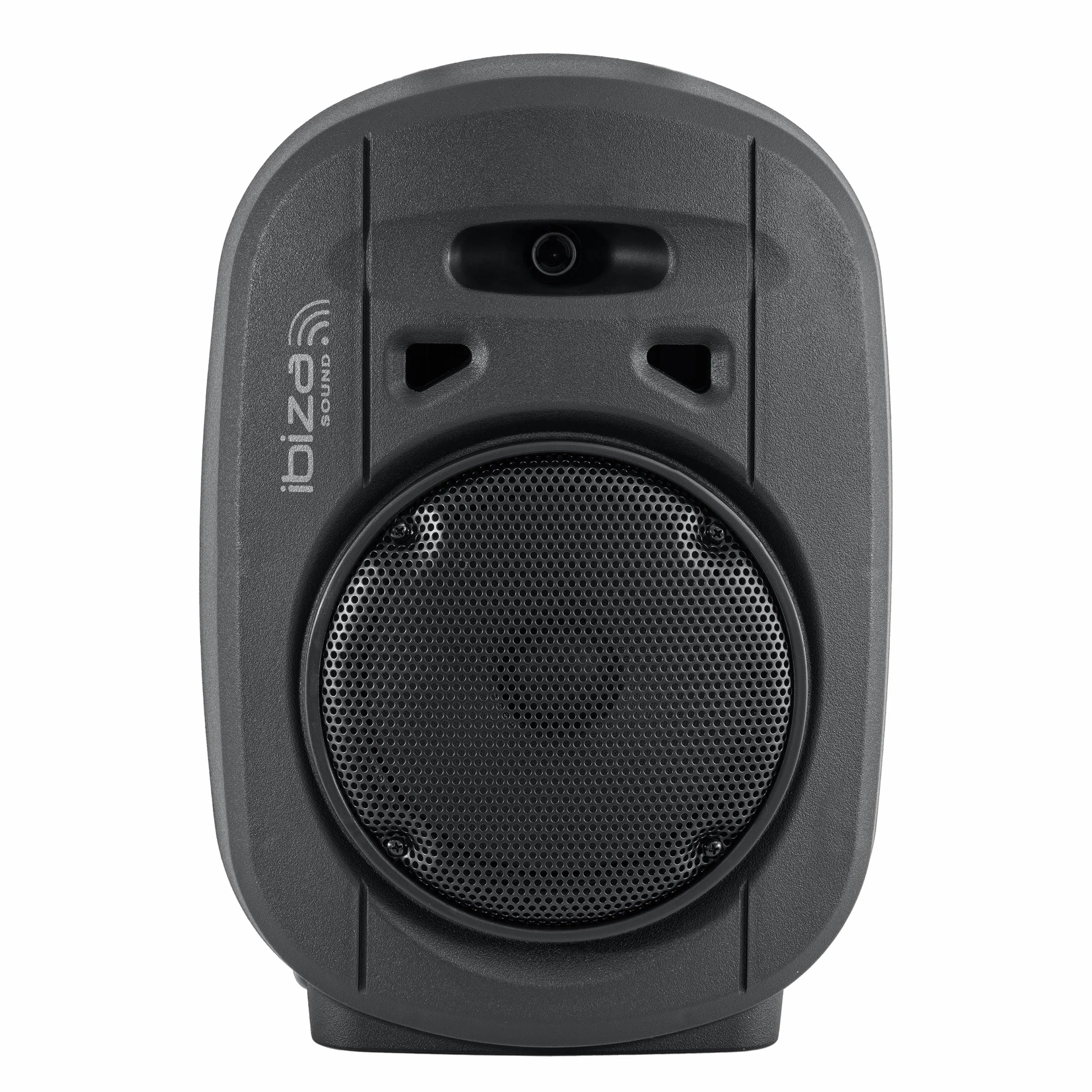 Ibiza - PORT8VHF-MKII-TWS - Przenośny głośnik 8"/400W MAX z 1 mikrofonem przewodowym i 1 mikrofonem VHF, pilotem i etui na akcesoria - Bluetooth, USB, SD i TWS - 6-8 godzin autonomii