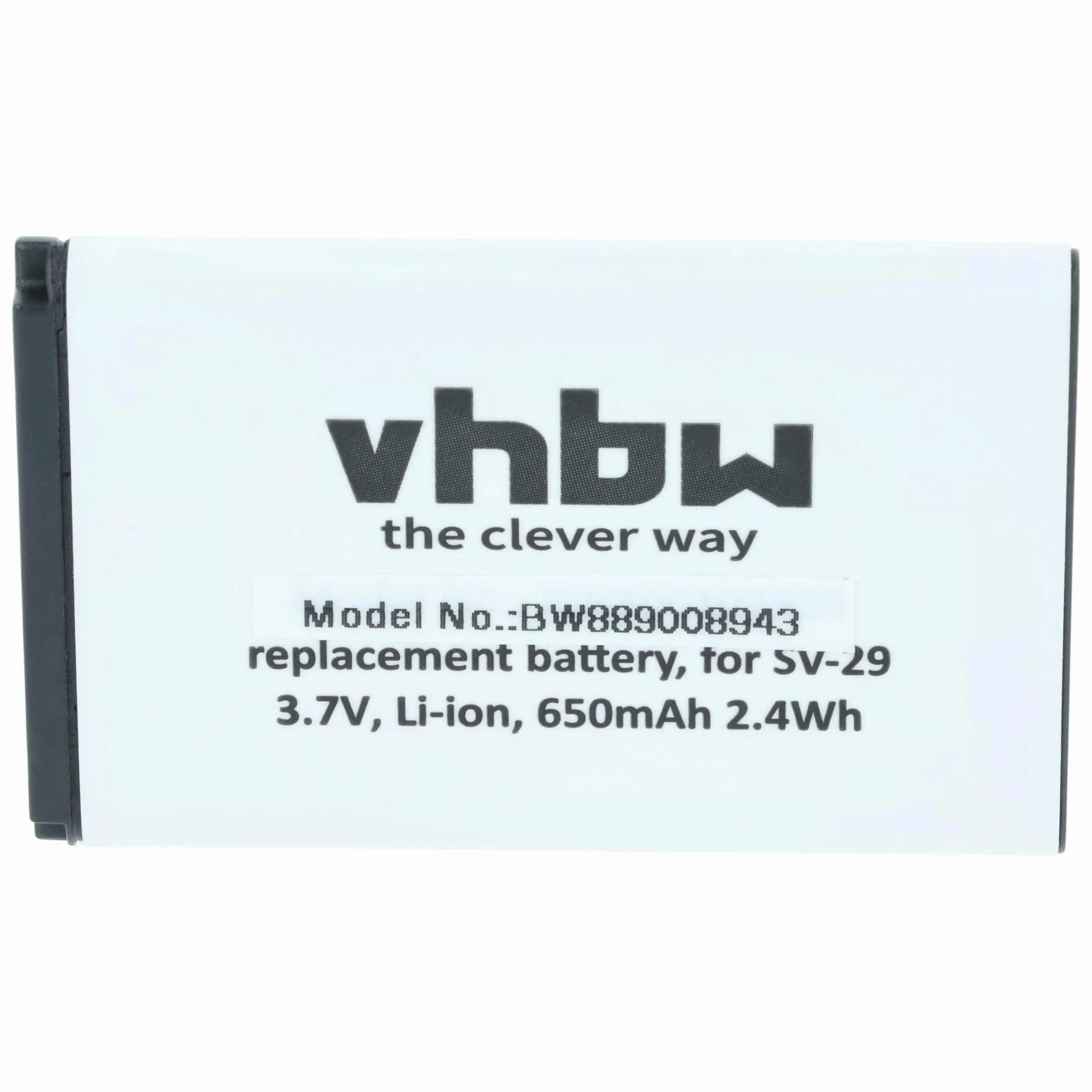 vhbw 10 x Doro DBR-800A bateria do telefonu komórkowego, smartfona (650 mAh, 3,7 V, Li-Ion)