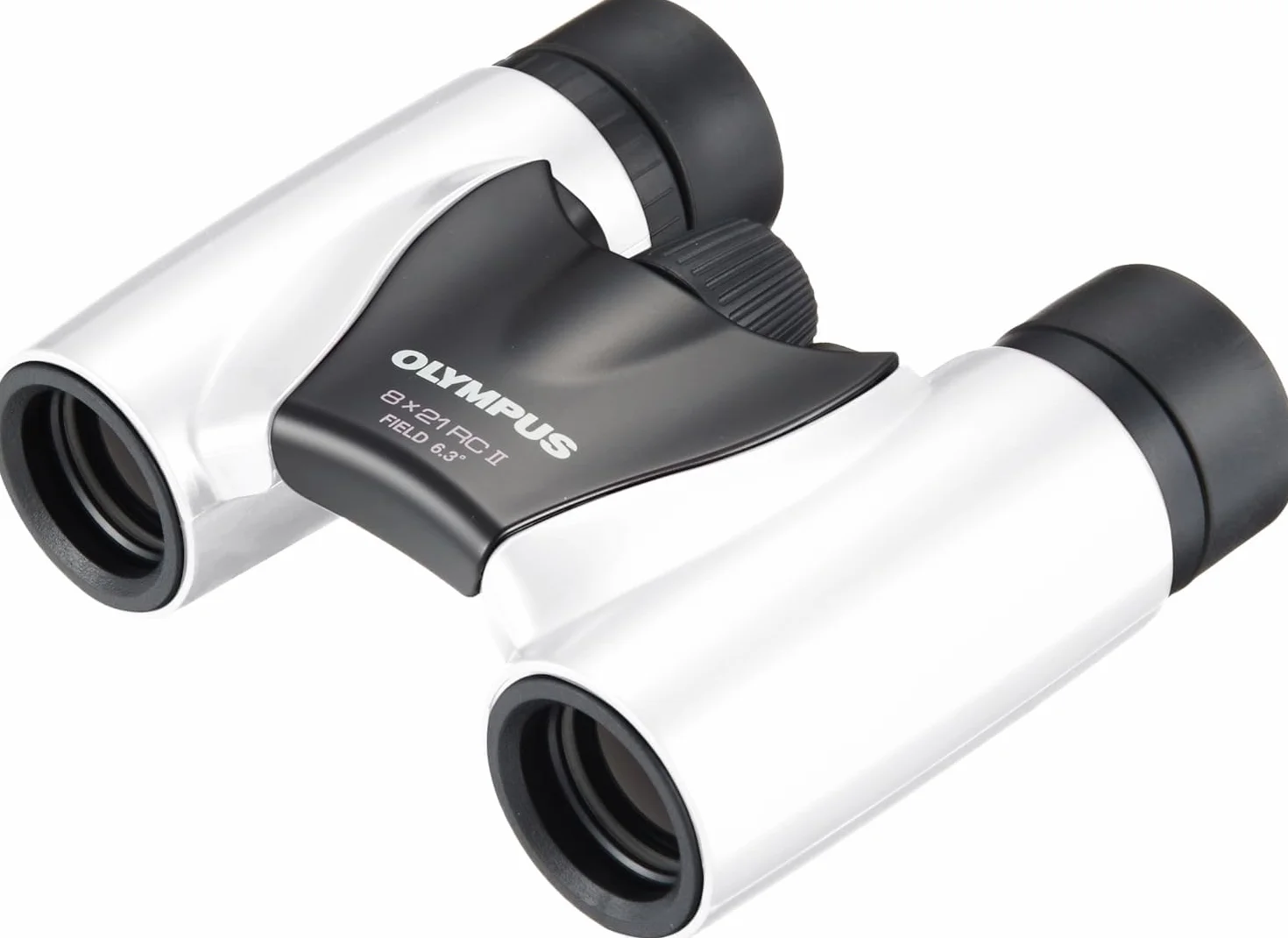 Olympus 8x21 Lornetka RC II perłowa biel lekka kieszonkowa przenośna kompaktowa z UV zoom 8x