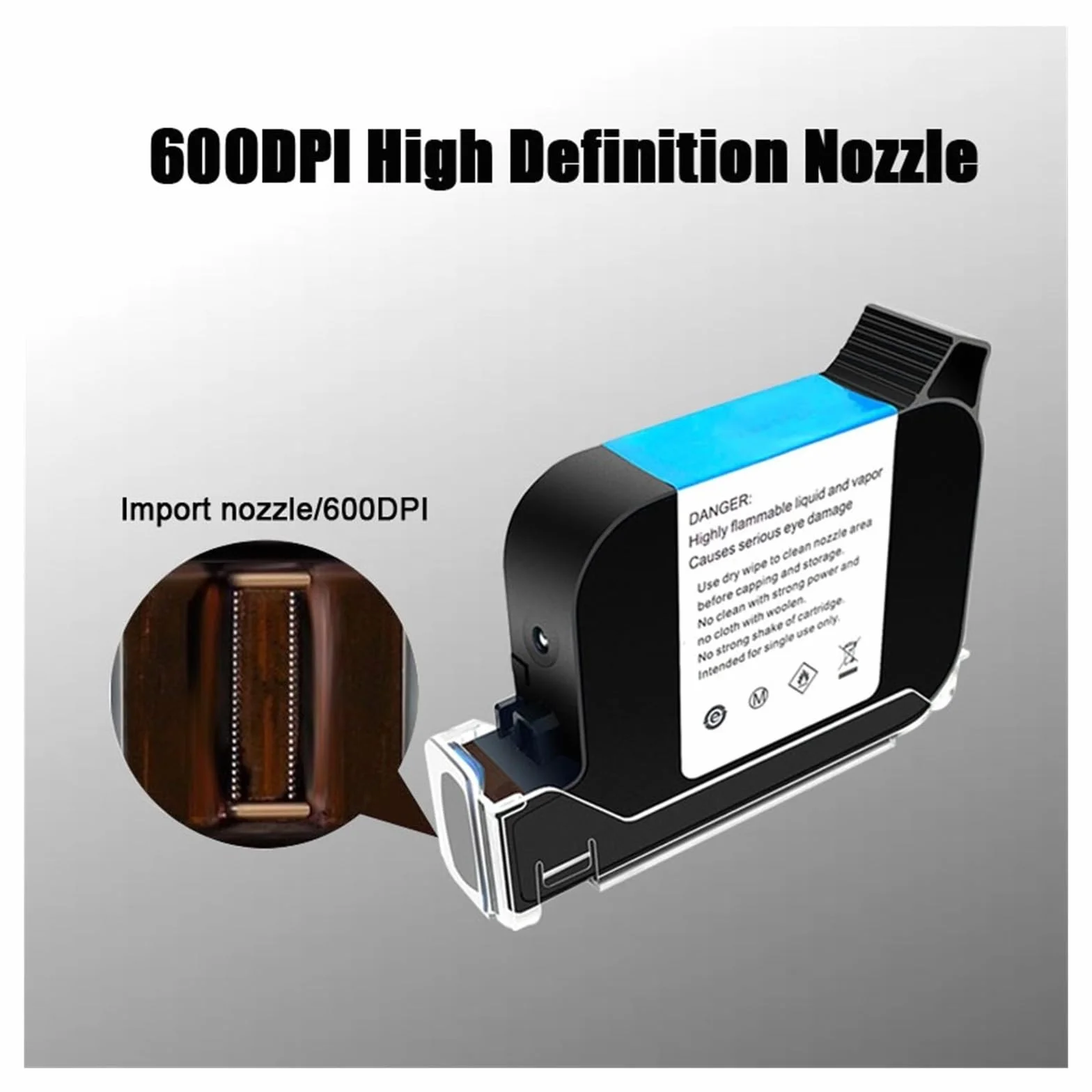 2580/2590 Szybkoschnące wkłady atramentowe 12,7 mm Ręczna drukarka atramentowa Szybkoschnący wkład atramentowy z rozpuszczalnikiem 42 ml Do różnych materiałów