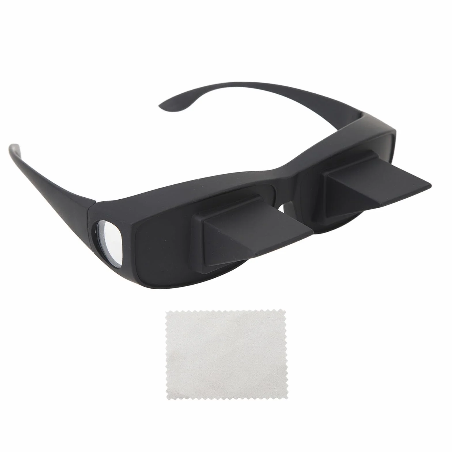 Okulary z Pryzmatem HD 90 Stopni Poziome Leżące Czarne