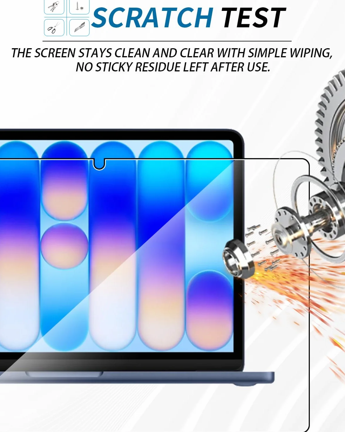Folia ochronna na ekran MacBook Neo 13 cali Yystao PET HD Ultra-przezroczysta antyodblaskowa
