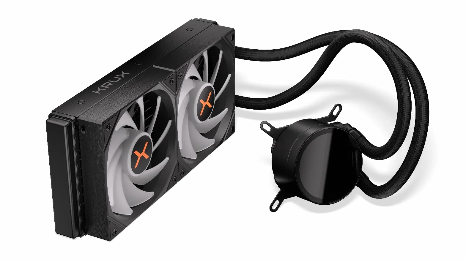 KRUX HydroX 240 ARGB, Chłodzenie Cieczą AiO, Chłodnica 240mm, 2x Wentylator 120mm PWM ARGB, Blokopompka Infinity Mirror, Pasta Termoprzewodząca w Zestawie, Intel LGA1851/1700, AMD AM5/AM4