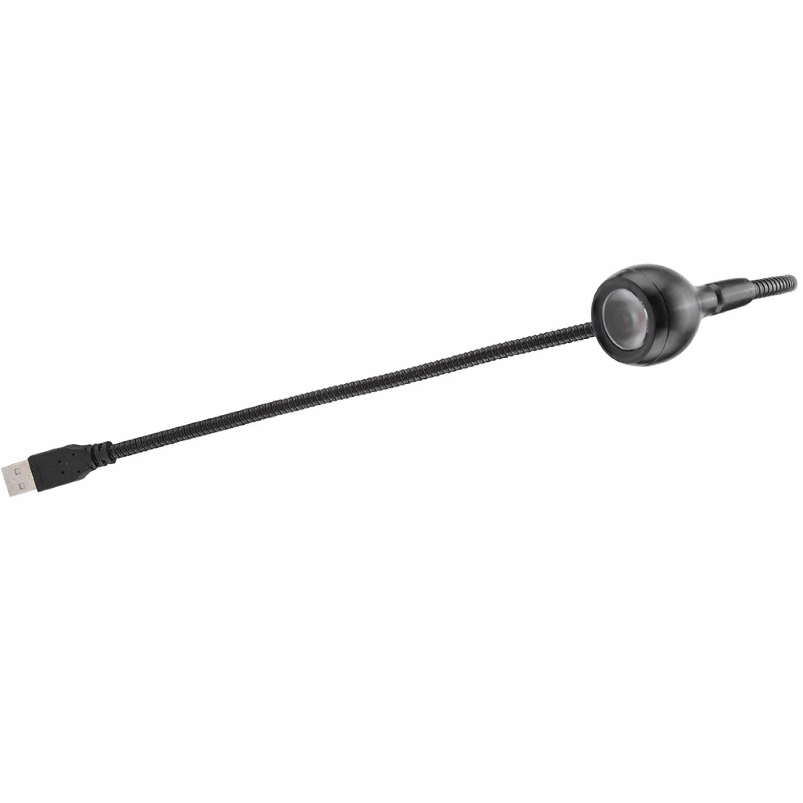 Lampka USB LED z Elastyczną Gęsią Szyją, Przenośna Lampka Biurkowa do Laptopa, PC, MAC, Czarny/Ciepły Biały
