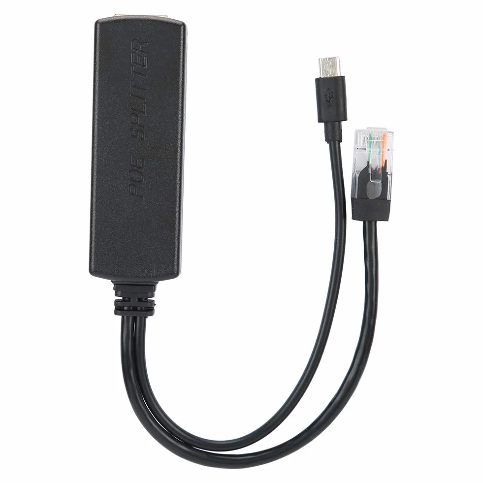 Moduł Zasilacza Rozdzielacza POE Odpowiedni do Tabletu, Standardowy Kabel Separujący USB 48 V do 5 V, Adapter POE Obsługuje Niechciane Zasilanie 48 V Przez Ethernet