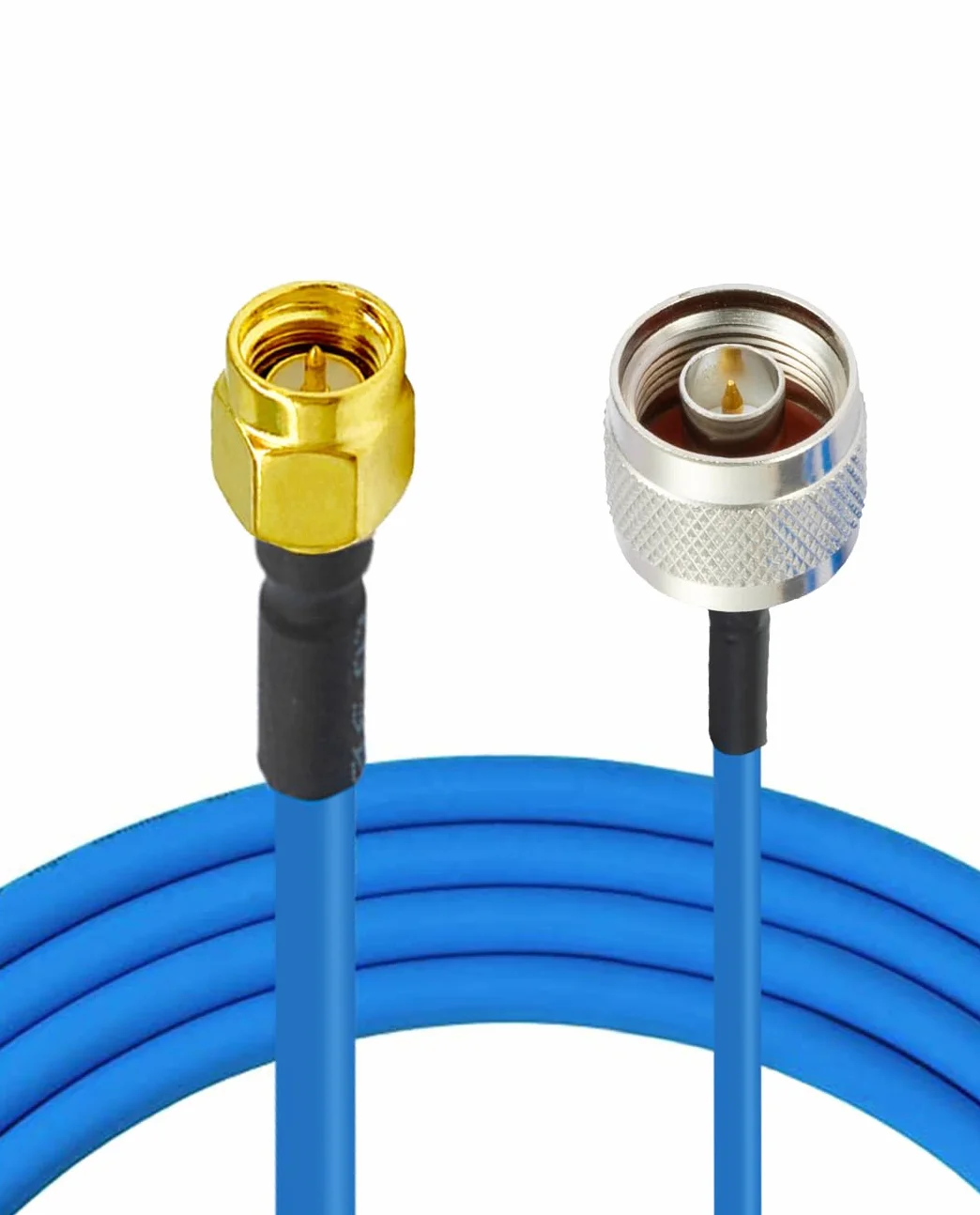Vecys 2PCS SMA Męski do N Męski RF Kabel Koncentryczny N Typu RF Koncentryczny Pigtail Kabel 6" /15CM RG402 50 Ohm Przedłużacz o Niskich Stratach