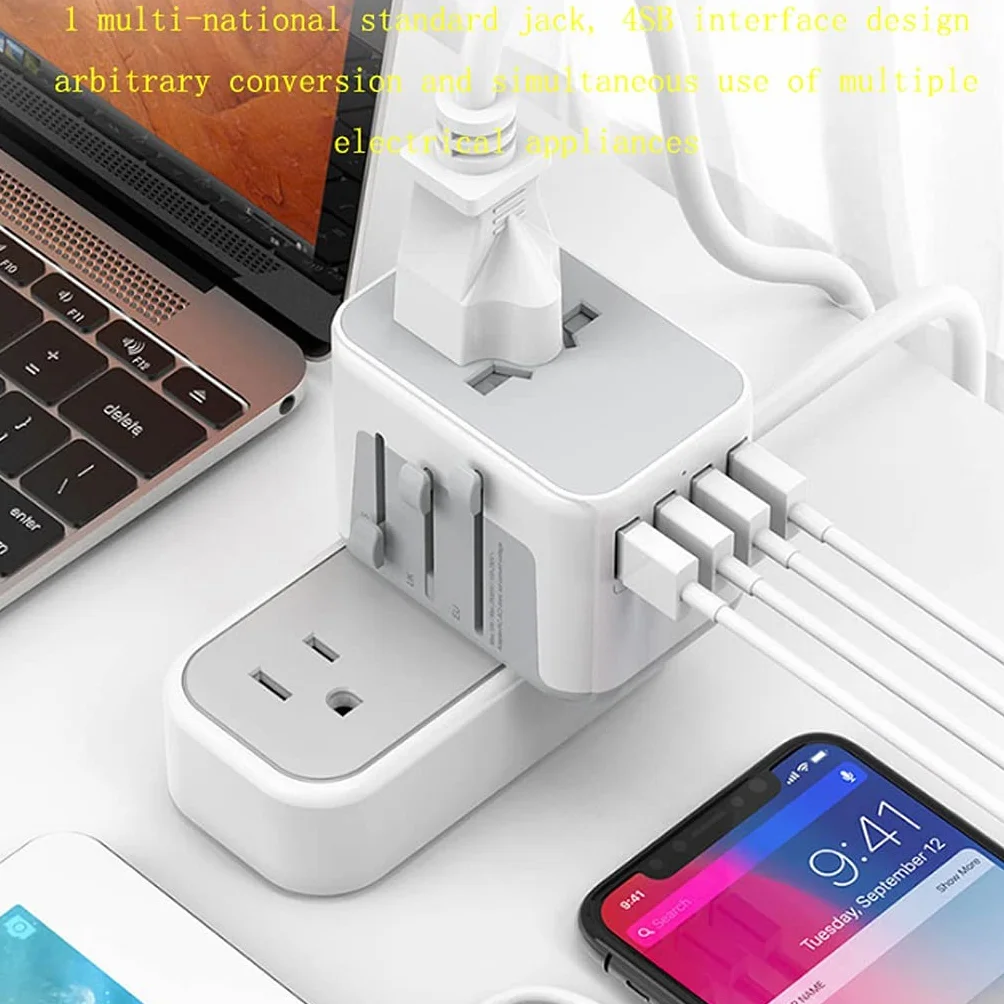 Gniazdo międzynarodowe przetwornice International Plug Converter, Universal International Travel Power Adapter, Adapter europejski, na całym świecie AC. Adaptery wylotowe adapter wtyczki zasilania