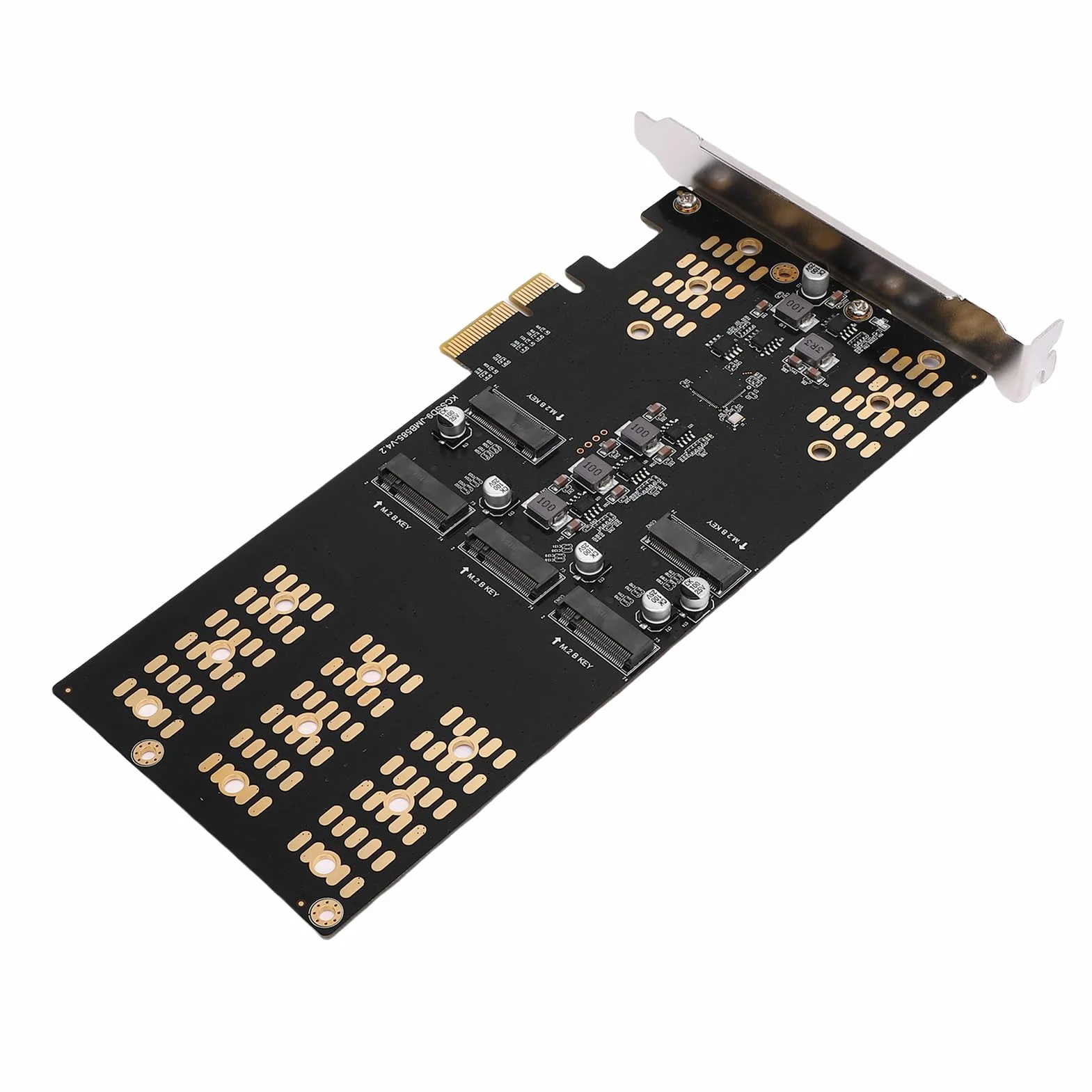 Sxhlseller M.2 NGFF Serial ATA SSD do Karty Adaptera PCIE Elastyczne Połączenie Płyty Głównej, 5 Gniazda M.2 PCIE Karta Ekspansji dla różnych. SSDS, dla Entuzjastów Ekspansji Magazynowej