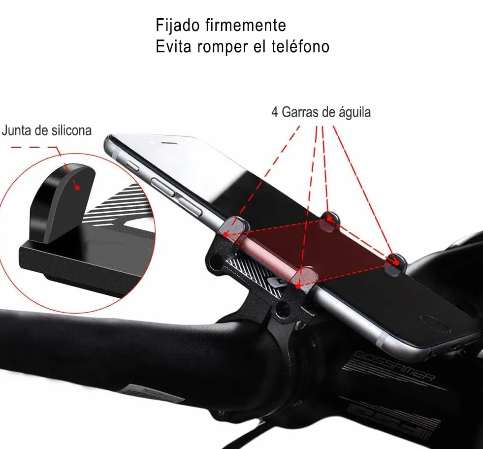 DOKI Sanda SD3584 Mobilny uchwyt rowerowy Anti Vibration Black